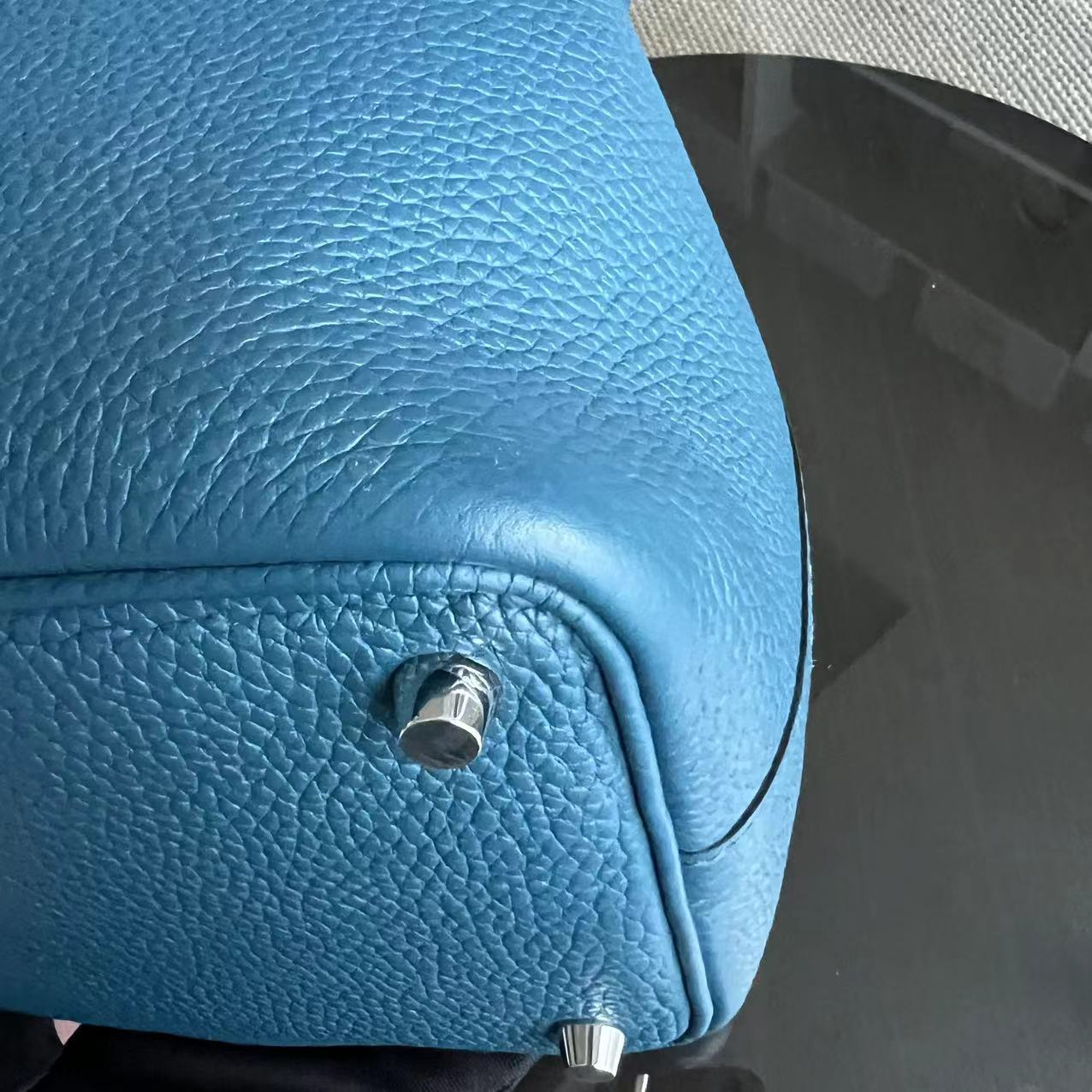 Hermes Picotin 18 - Square O Stamp Blue Silver Hardware