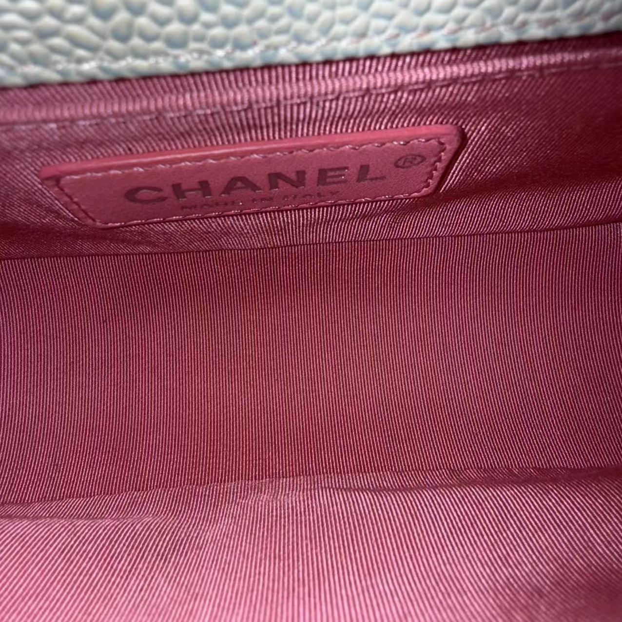 *Unused* Chanel Boy Small Bag - Caviar Quitled Rainbow Calfskin Series 25