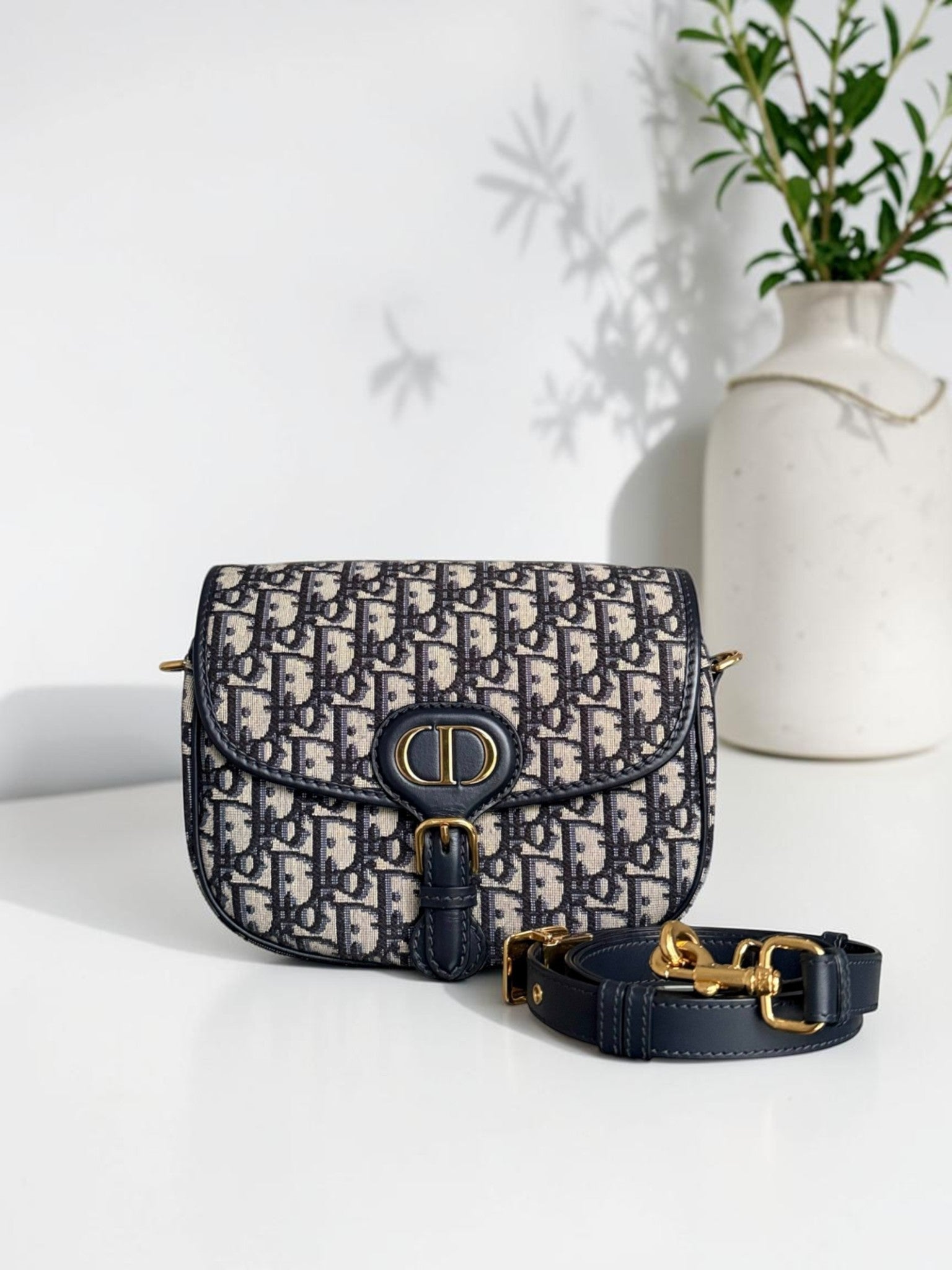 Dior Bobby Medium - 22cm Monogram Gold Hardware