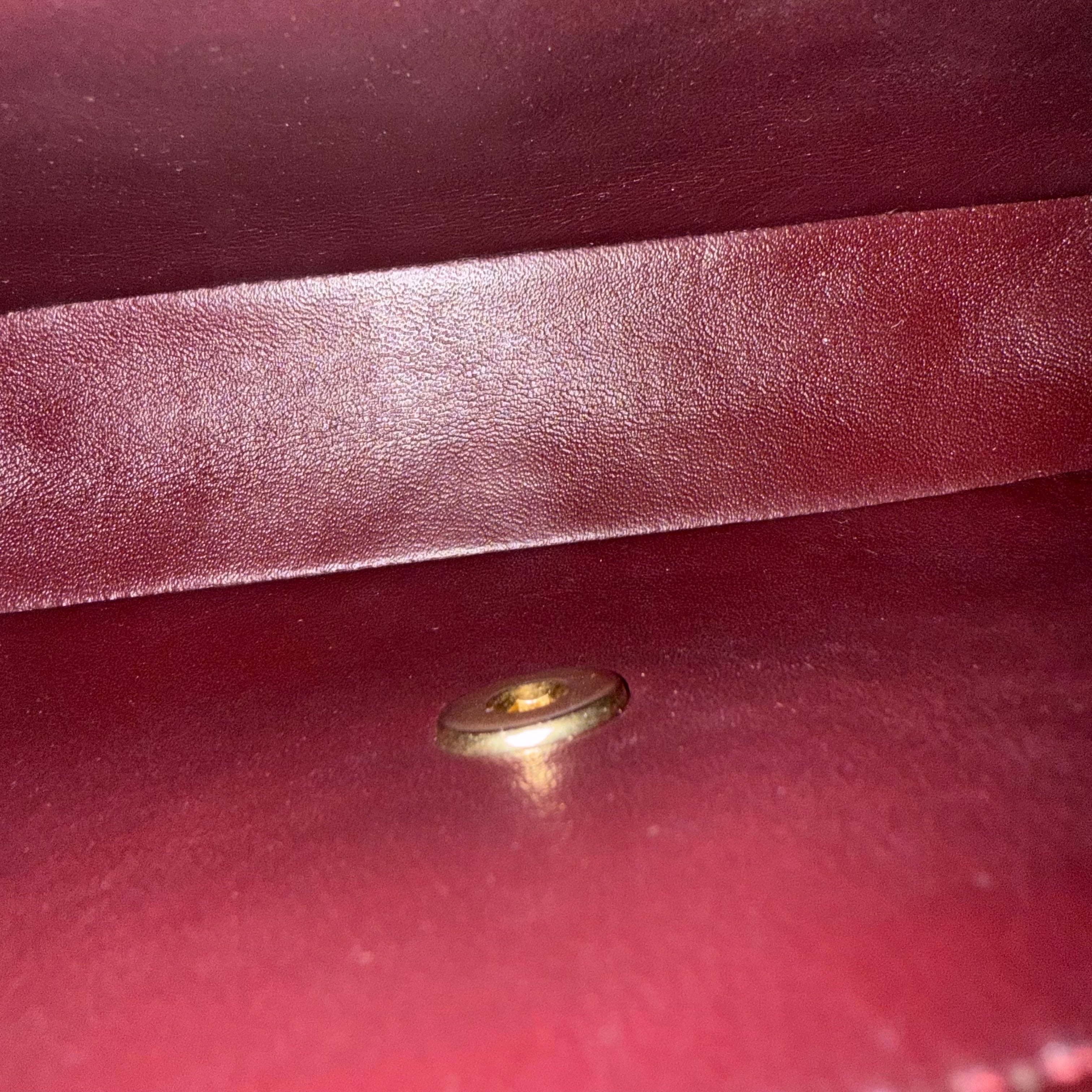 Chanel Seasonal Two-tone Flap Small - Quilted Lambskin Pink Burgundy Gold Hardware Series 23