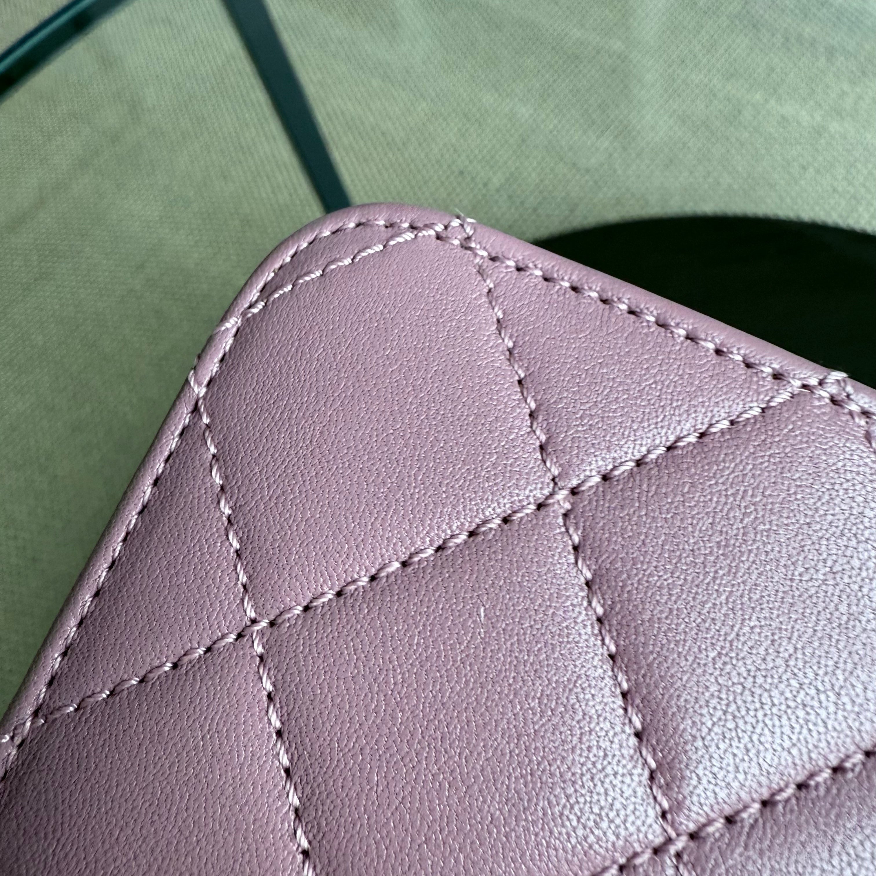 Chanel Beauty Lock Flap - 28CM Quilted Sheetskin Pink Gold Hardware Series 22