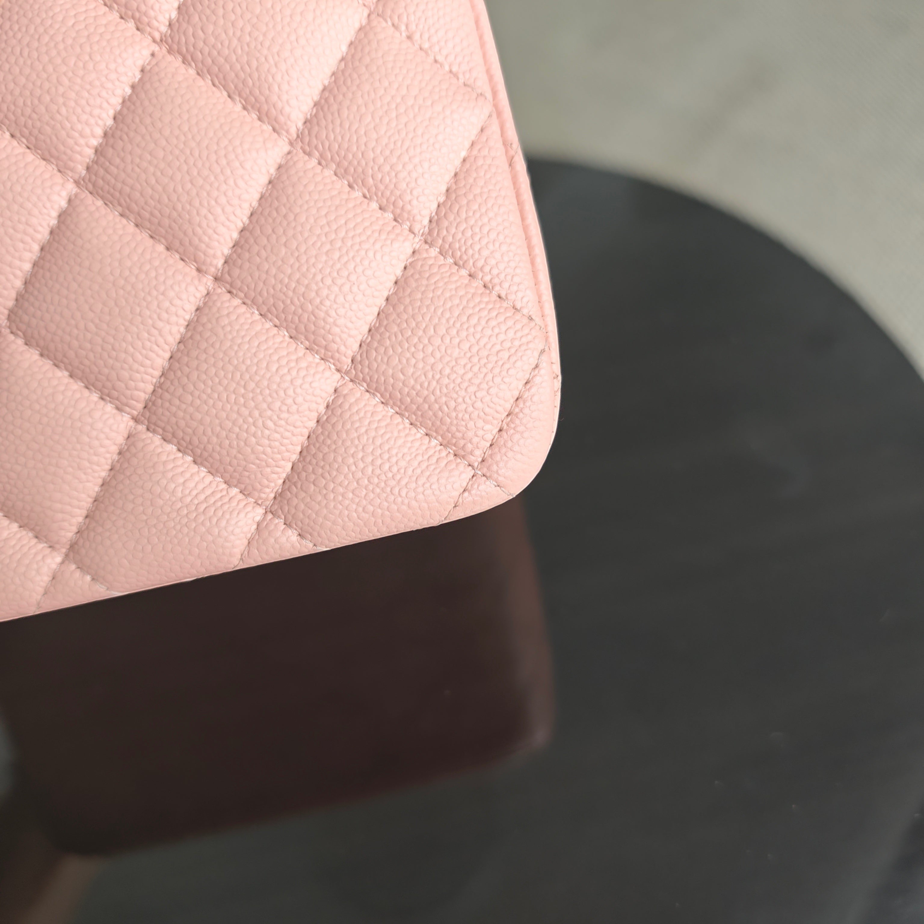 Chanel Bucket Bag - 16CM in the Light Pink Caviar LGHW Microchip