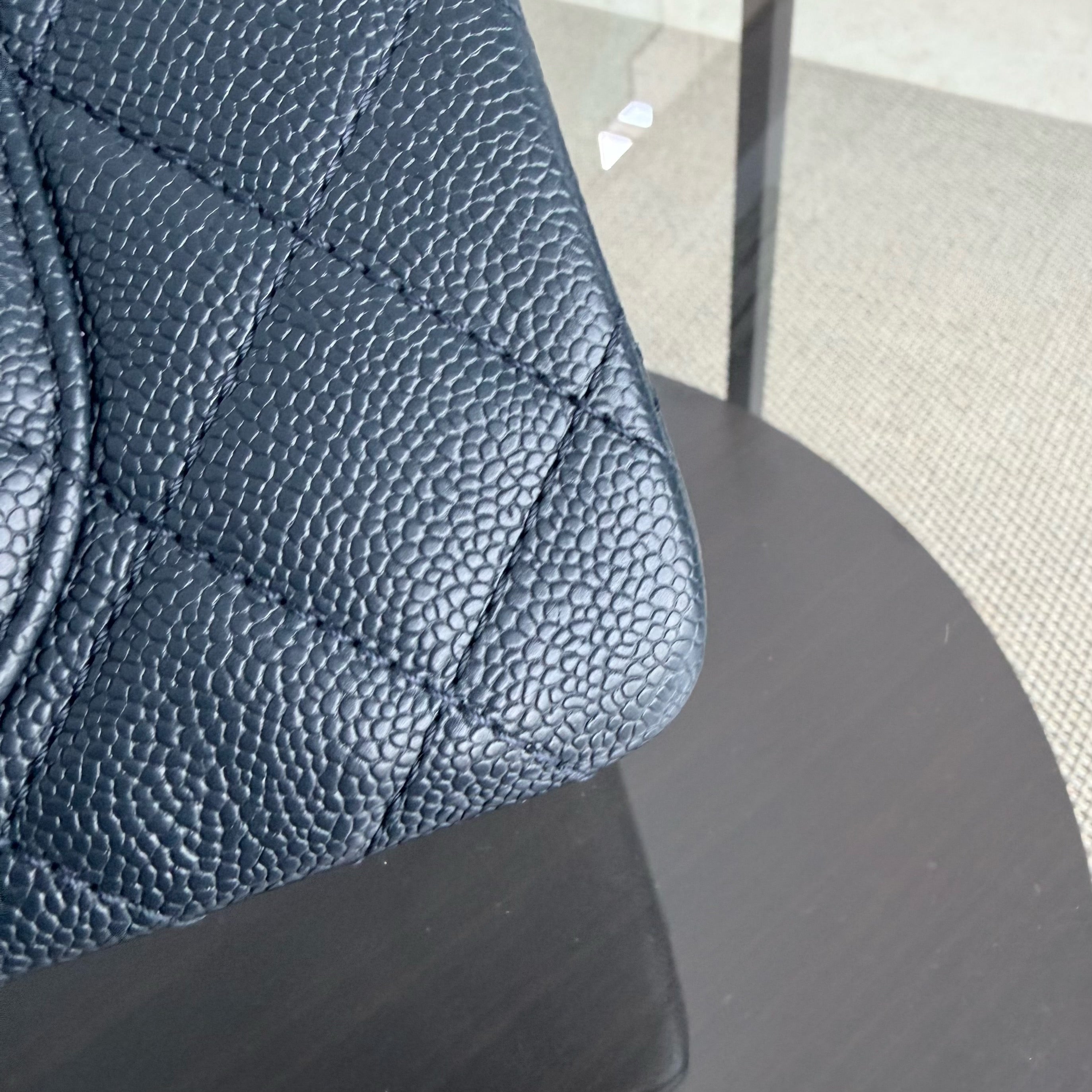Chanel 2.55 Reissue 227 - Caviar Quilted Dark Blue Ruthenium Silver Hardware Series 19