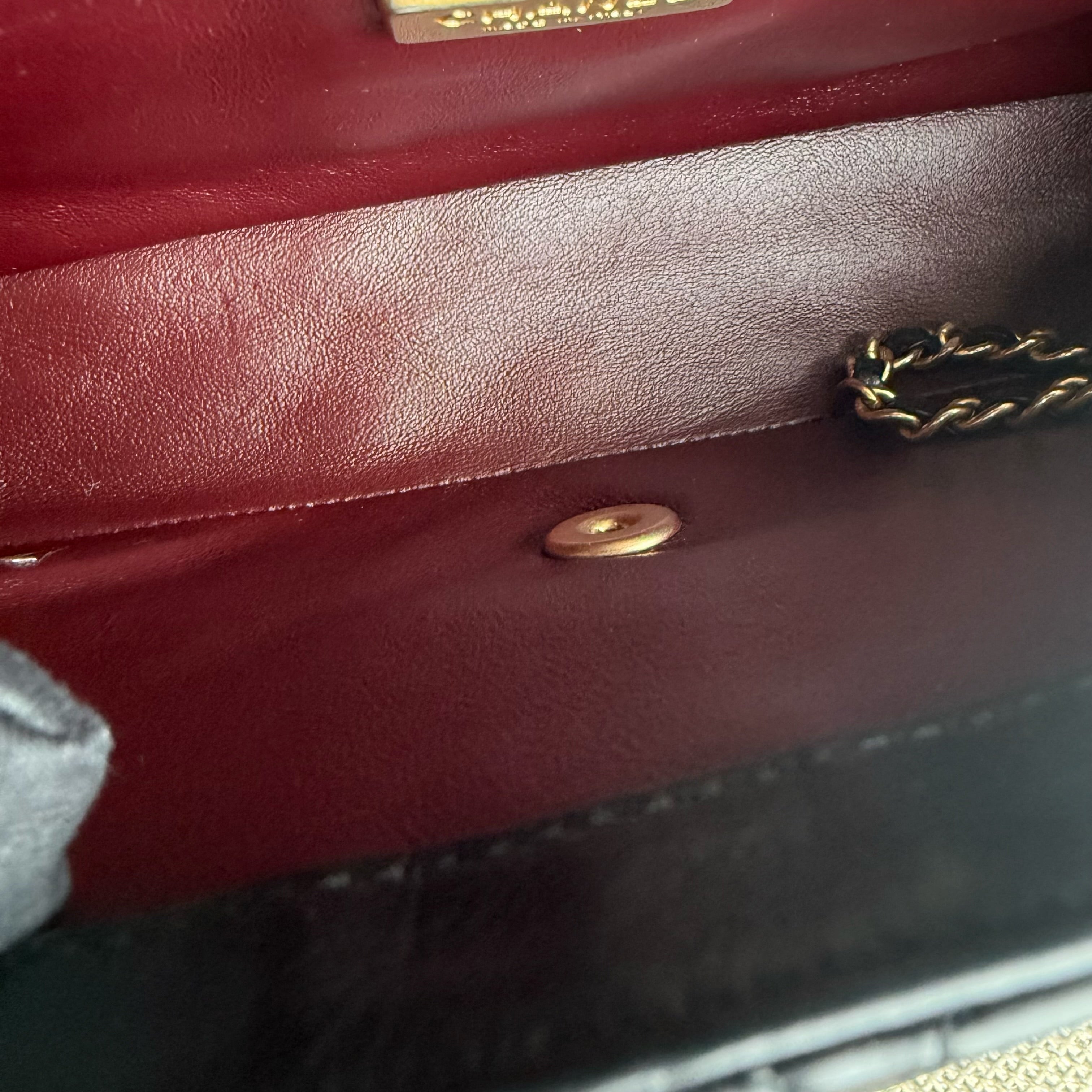 Chanel Classic Flap Seasonal Medium- Rock The Corner Quilted Calfskin Black Gold Hardware Series 24