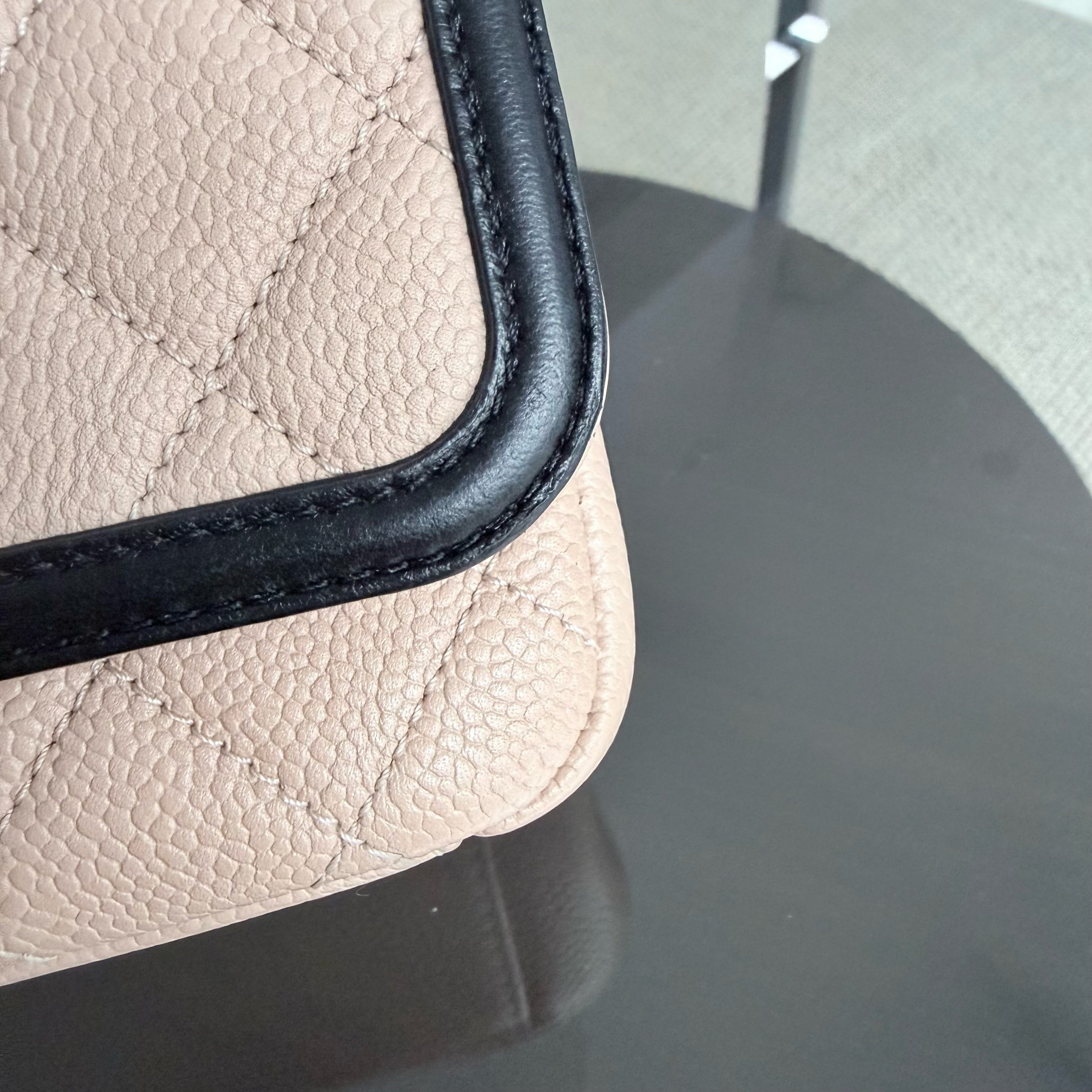 Chanel Filigree CC Medium - 25CM Caviar Quilted Beige Gold Hardware Series 24
