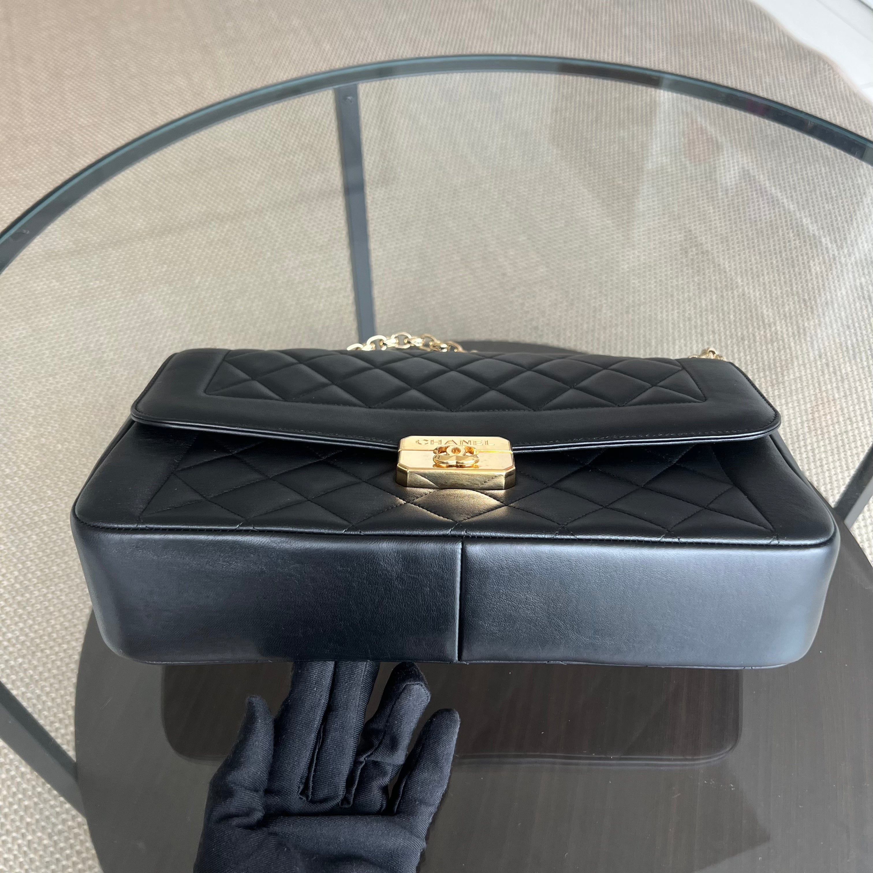 Chanel Chic With Me Flap - Seasonal Flap Black Lambskin Large Gold Hardware Series 18