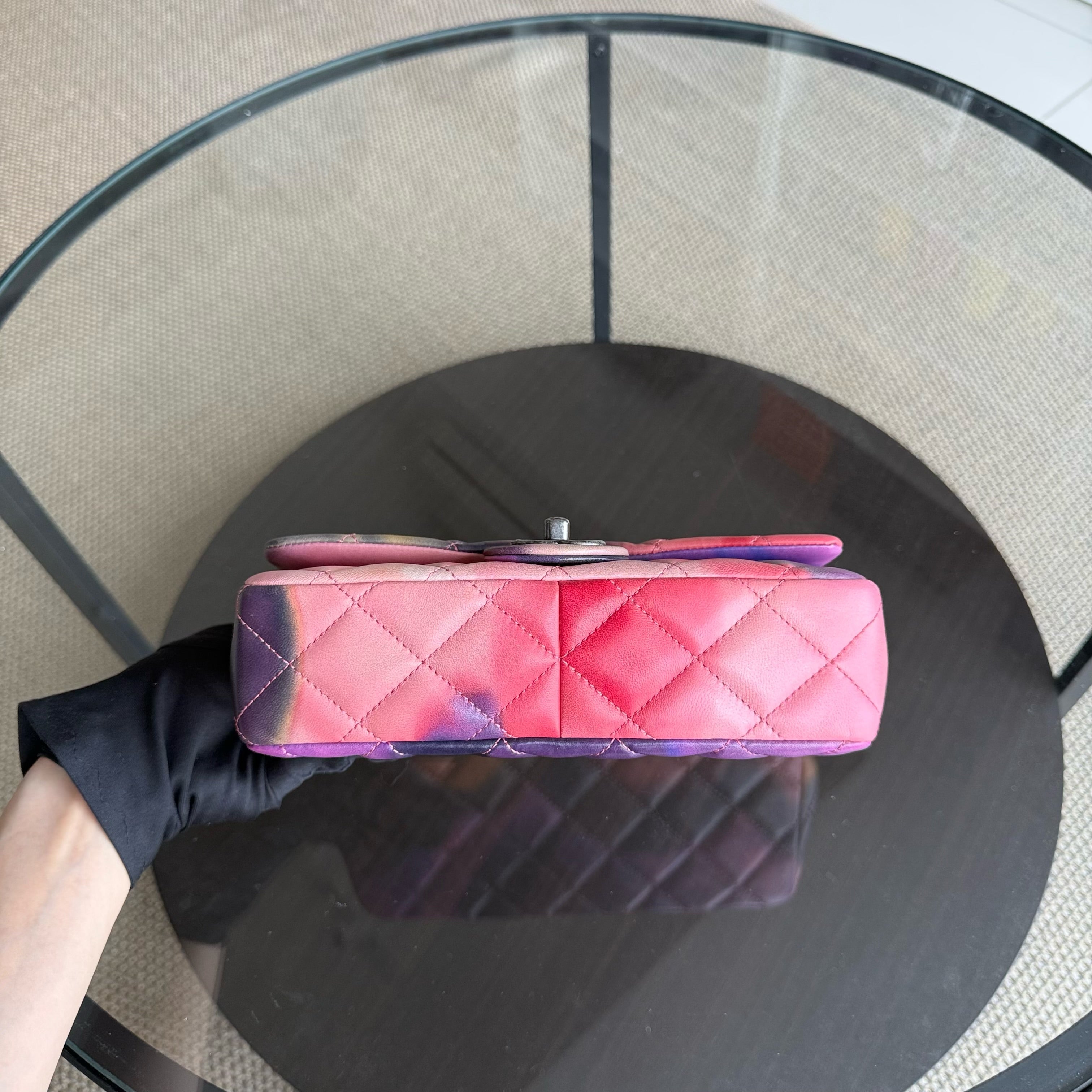 Chanel Classic Flap Small - Flower Power Quilted Lambskin Limited Edition Black Hardware Series 21