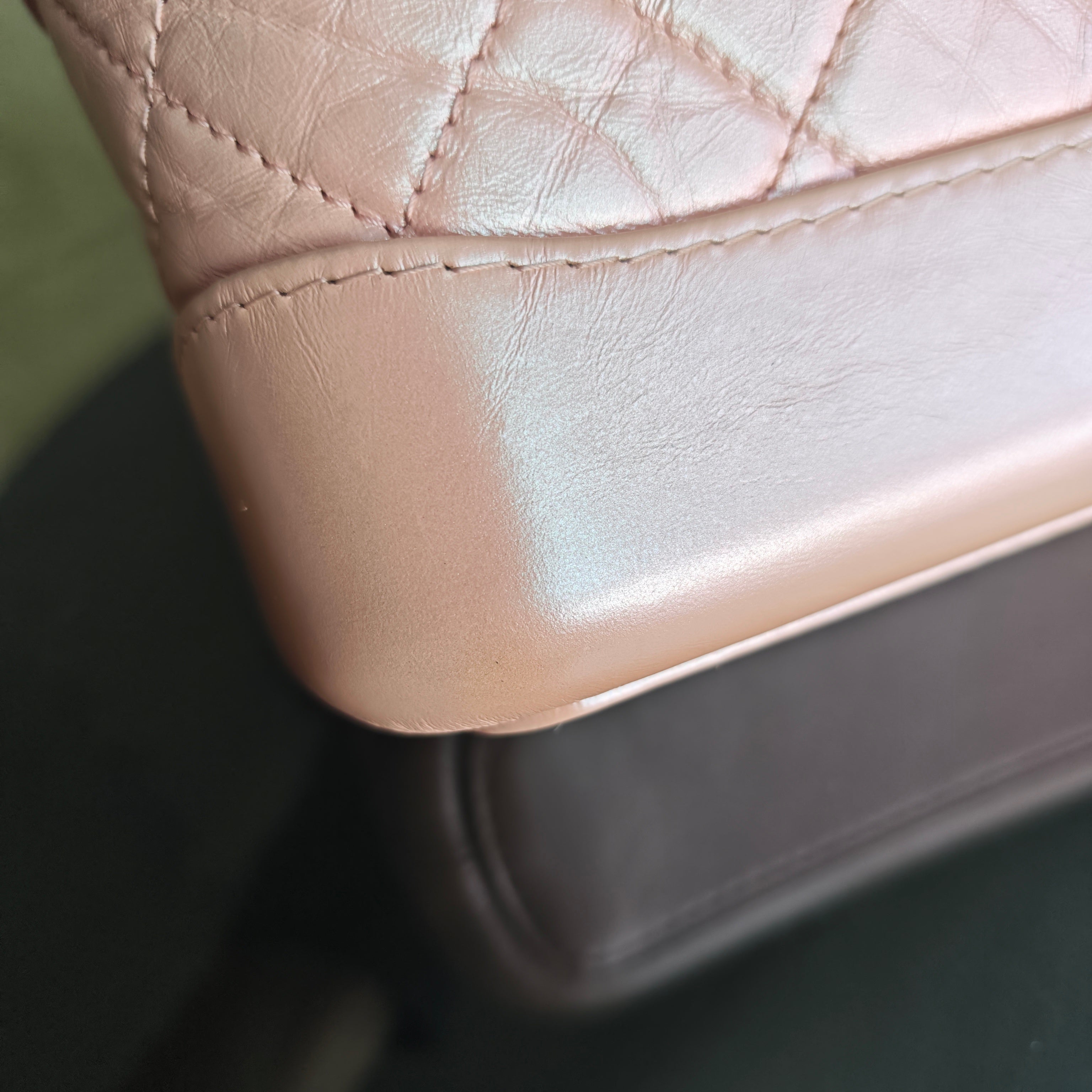 Chanel Gabrielle Small - Quilted Irridescent Pink Calfskin Gold Hardware Series 27