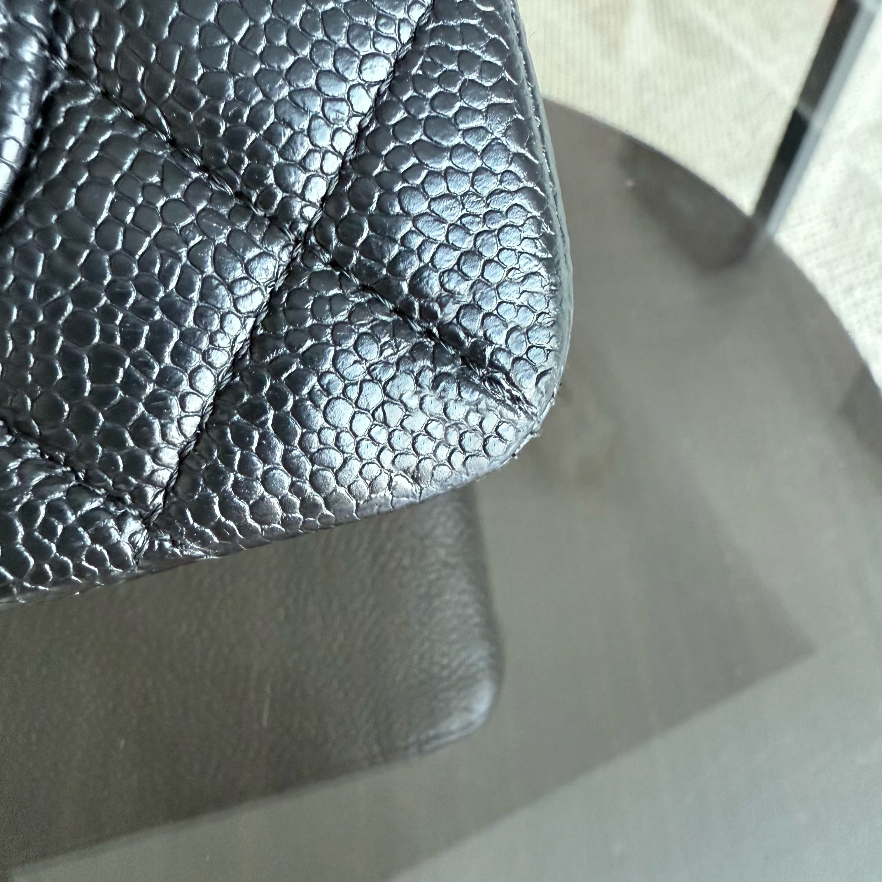 Chanel Classic Flap Small - Caviar 23CM Quilted Black Gold Hardware Series 16