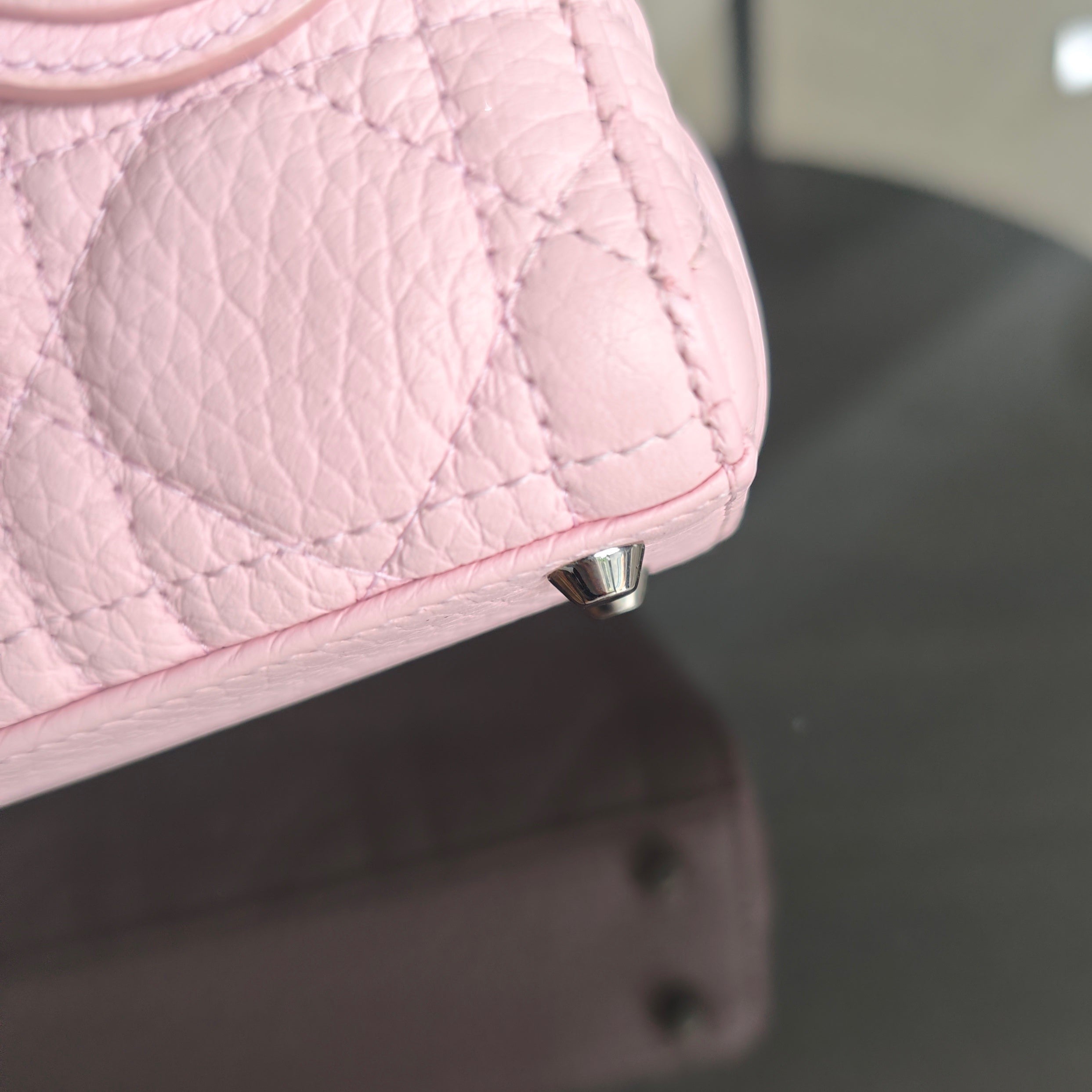 Dior Lady Micro - Cannage Caviar Light Pink Pink Hardware Adjustable Strap