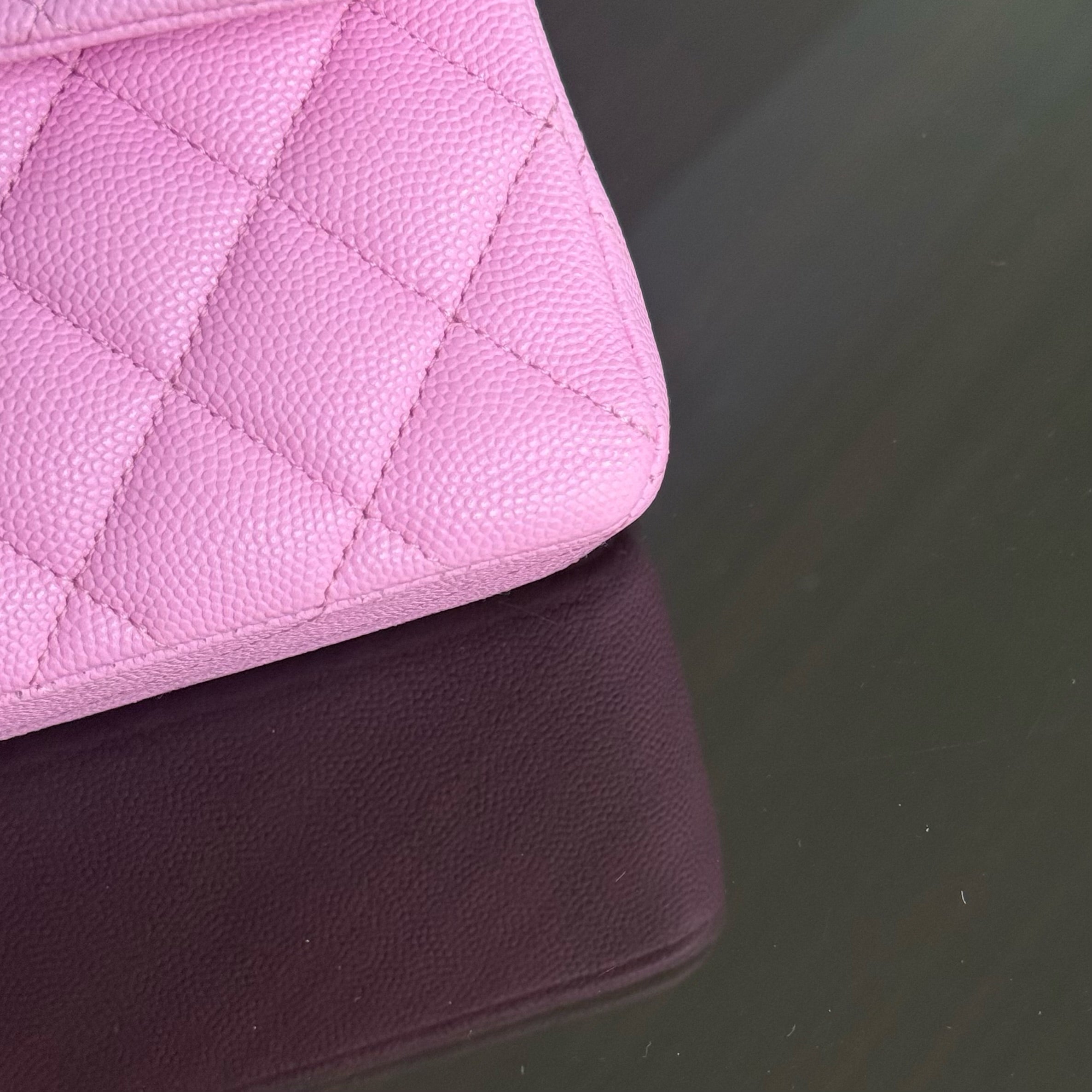 Chanel Classic Flap Small - Caviar 23CM Quilted Barbie Pink Light Gold Hardware Microchip