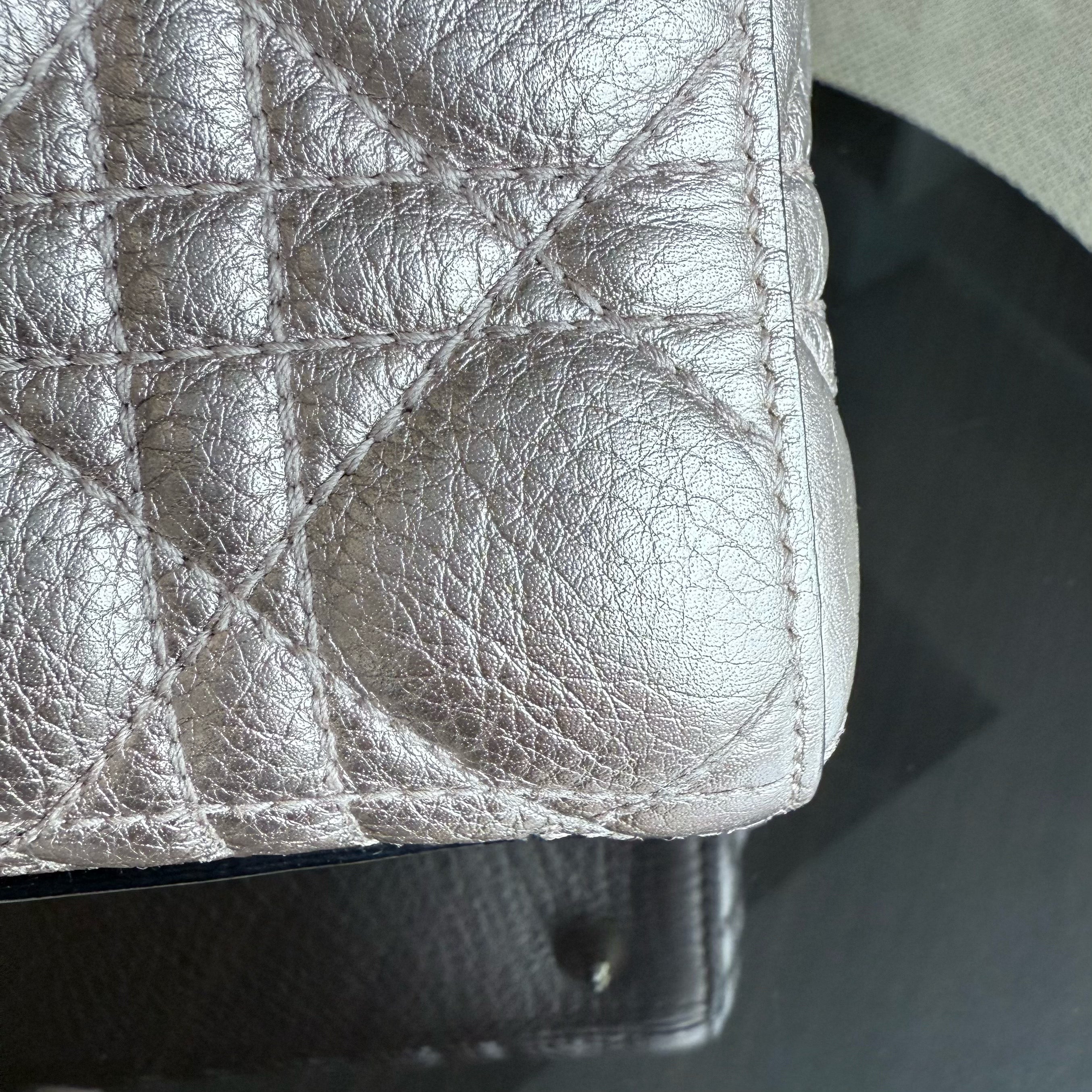 Dior Lady Small - Cannage Clafskin Rose Gold Metallic Gold Hardware
