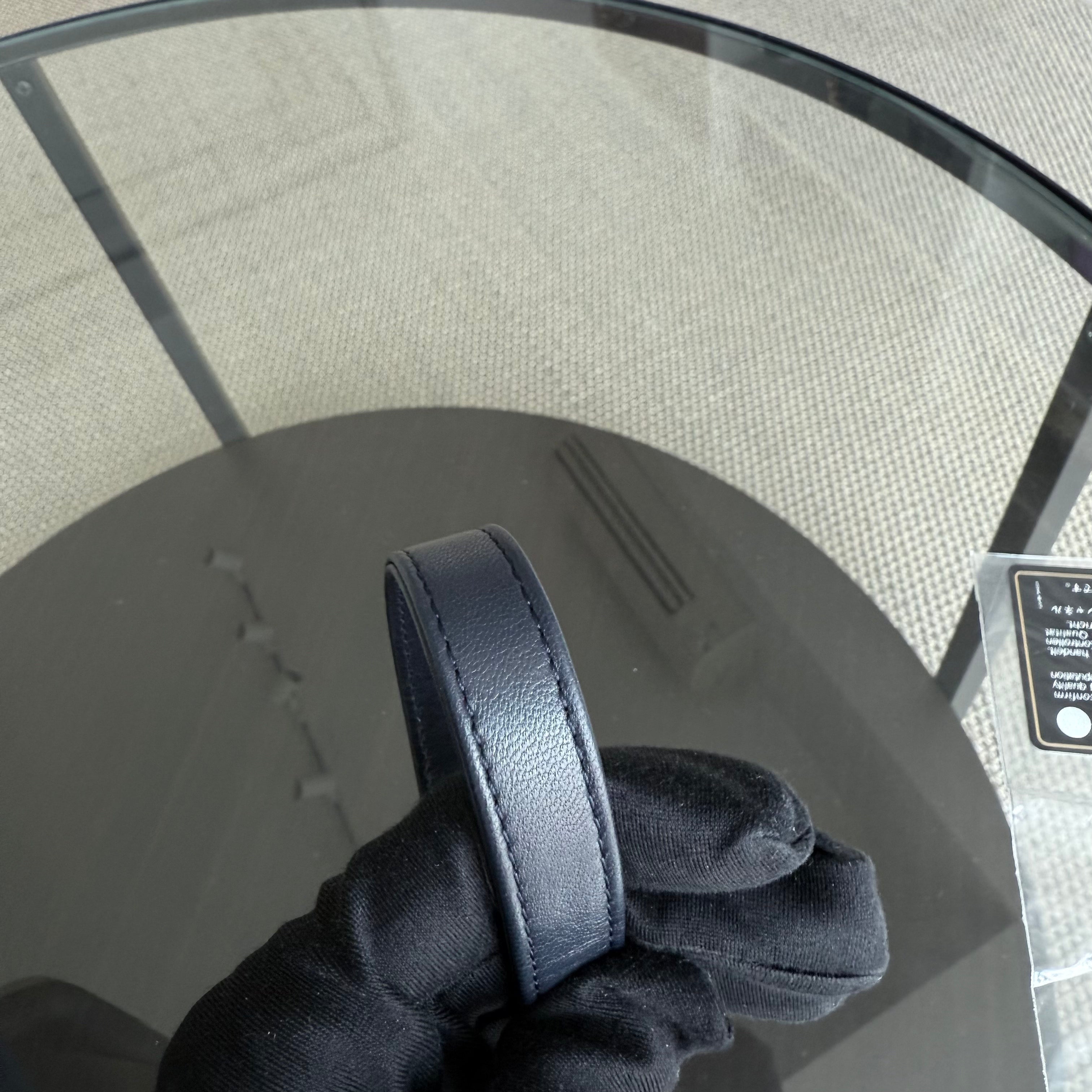 Chanel Trendy CC Large - Quilted Lambskin 30CM Navy Blue Gold Hardware Series 24