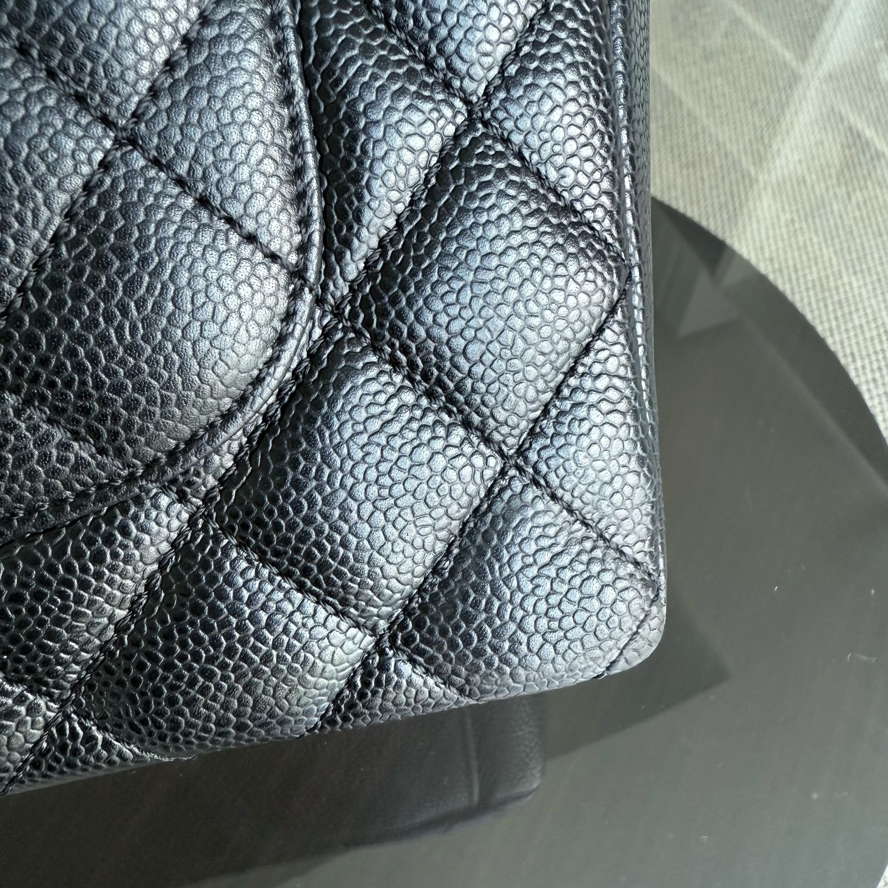 Chanel PST Petite Shopping Tote - Caviar Quilted Black Gold Hardware