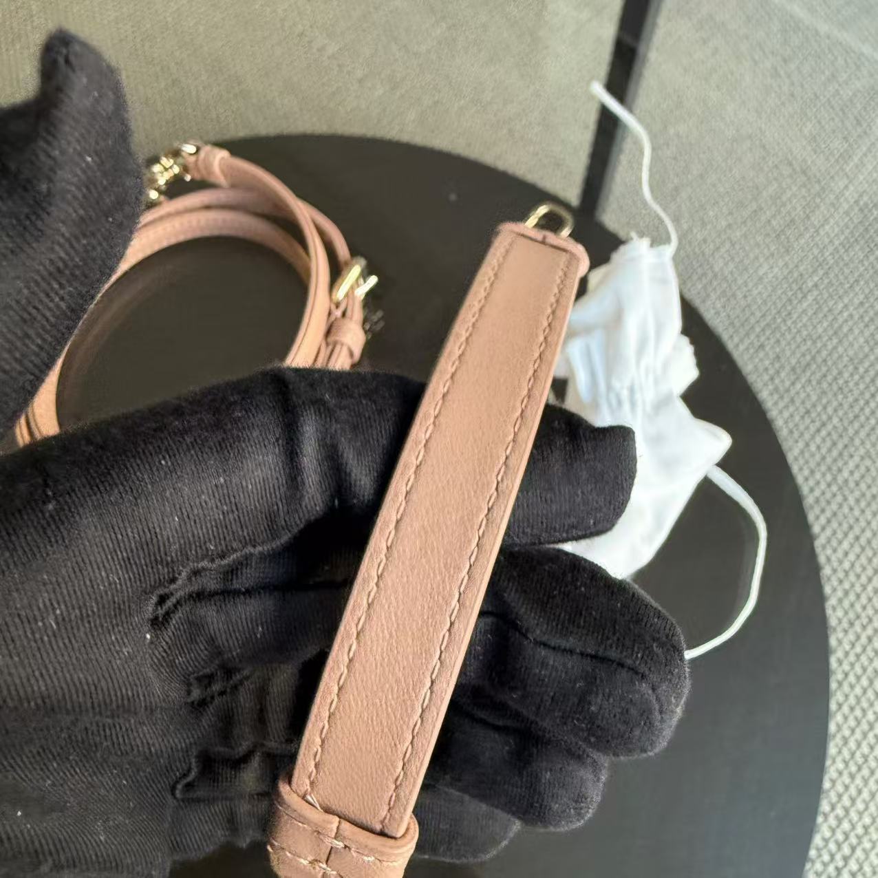 Dior D-joy Micro - Lambskin Cannage Nude Pink Gold Hardware