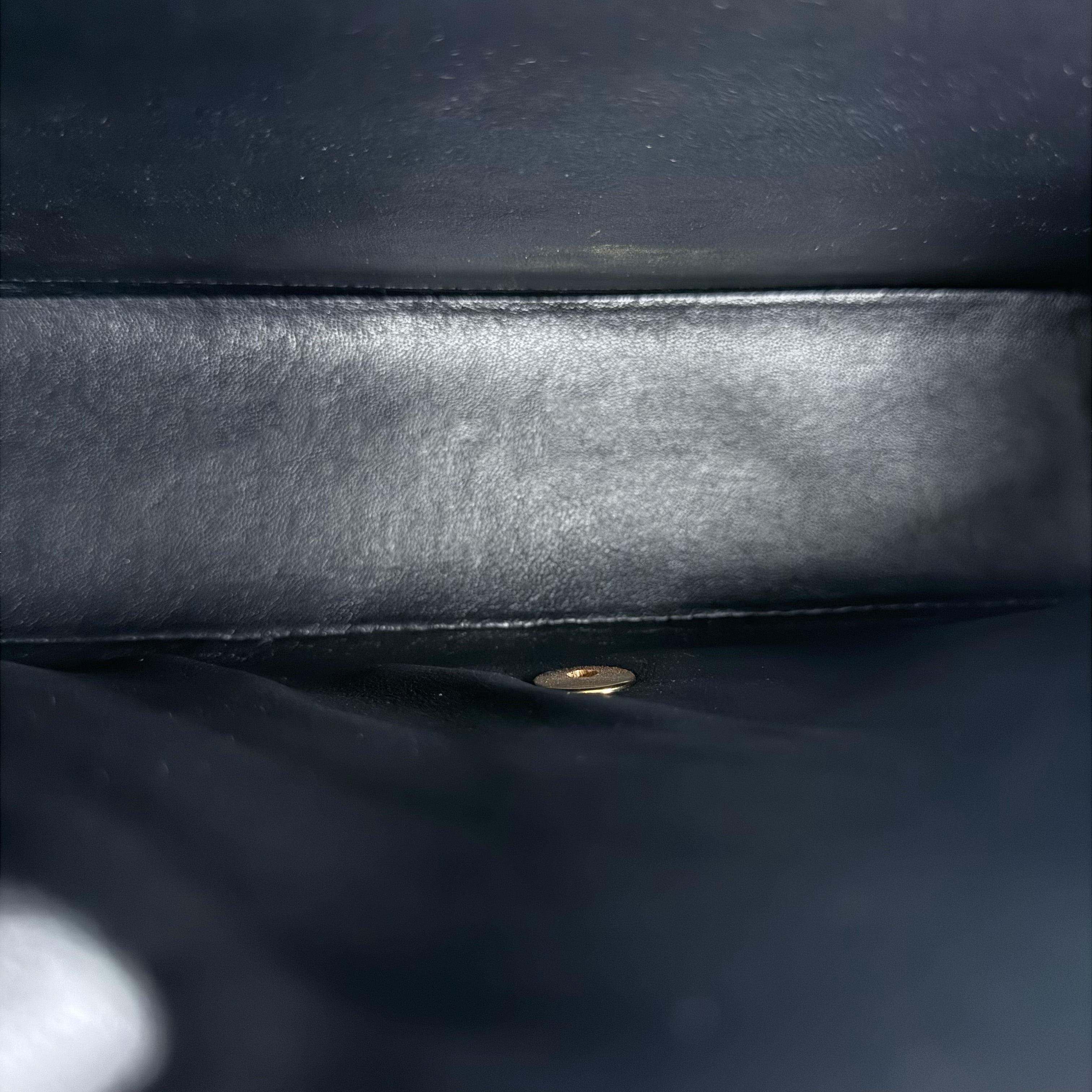 Chanel Classic Flap Maxi - Caviar 33CM Single Flap Black Gold Hardware Series 13