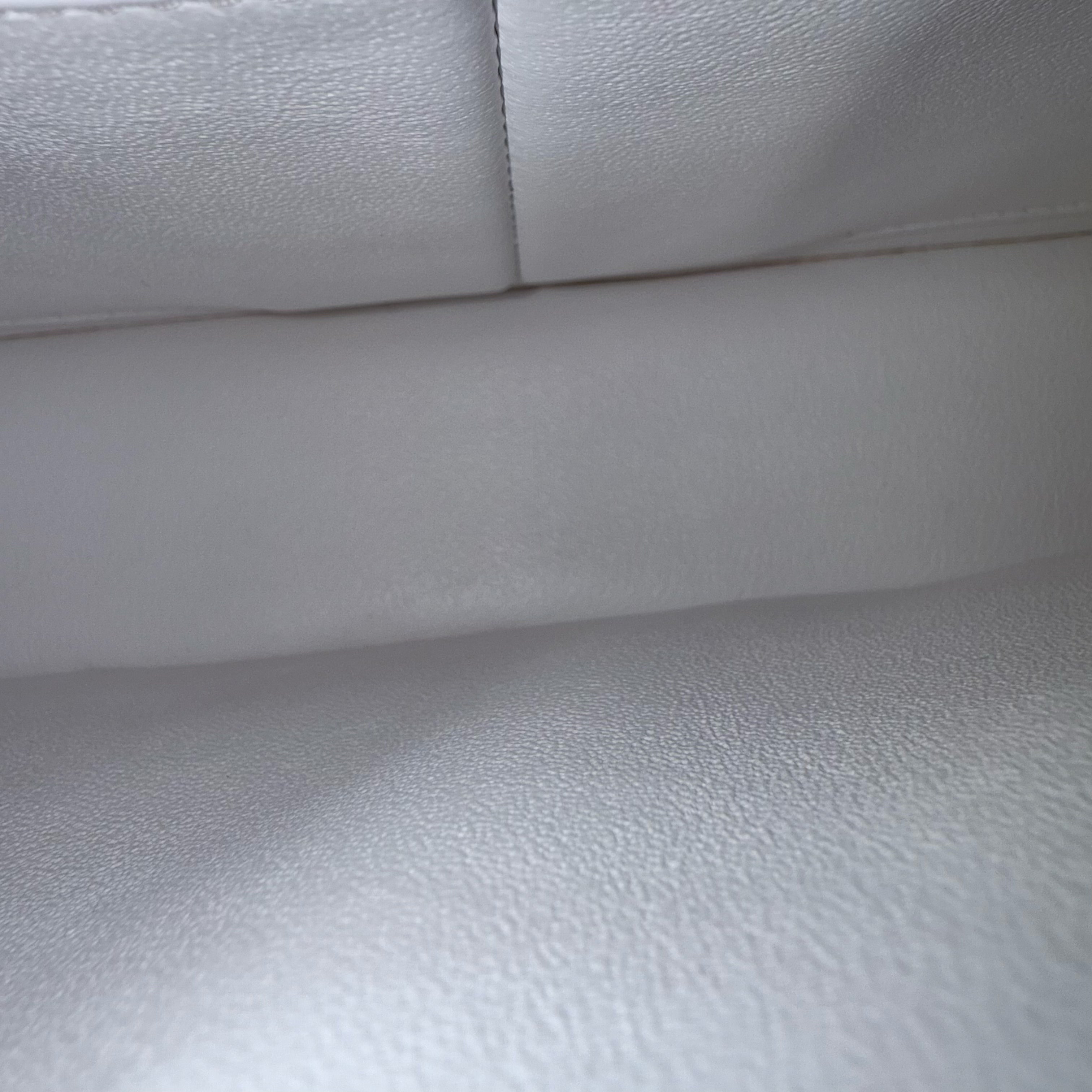 Chanel Classic Flap Small - Caviar 23CM Quilted White Gold Hardware Series 30