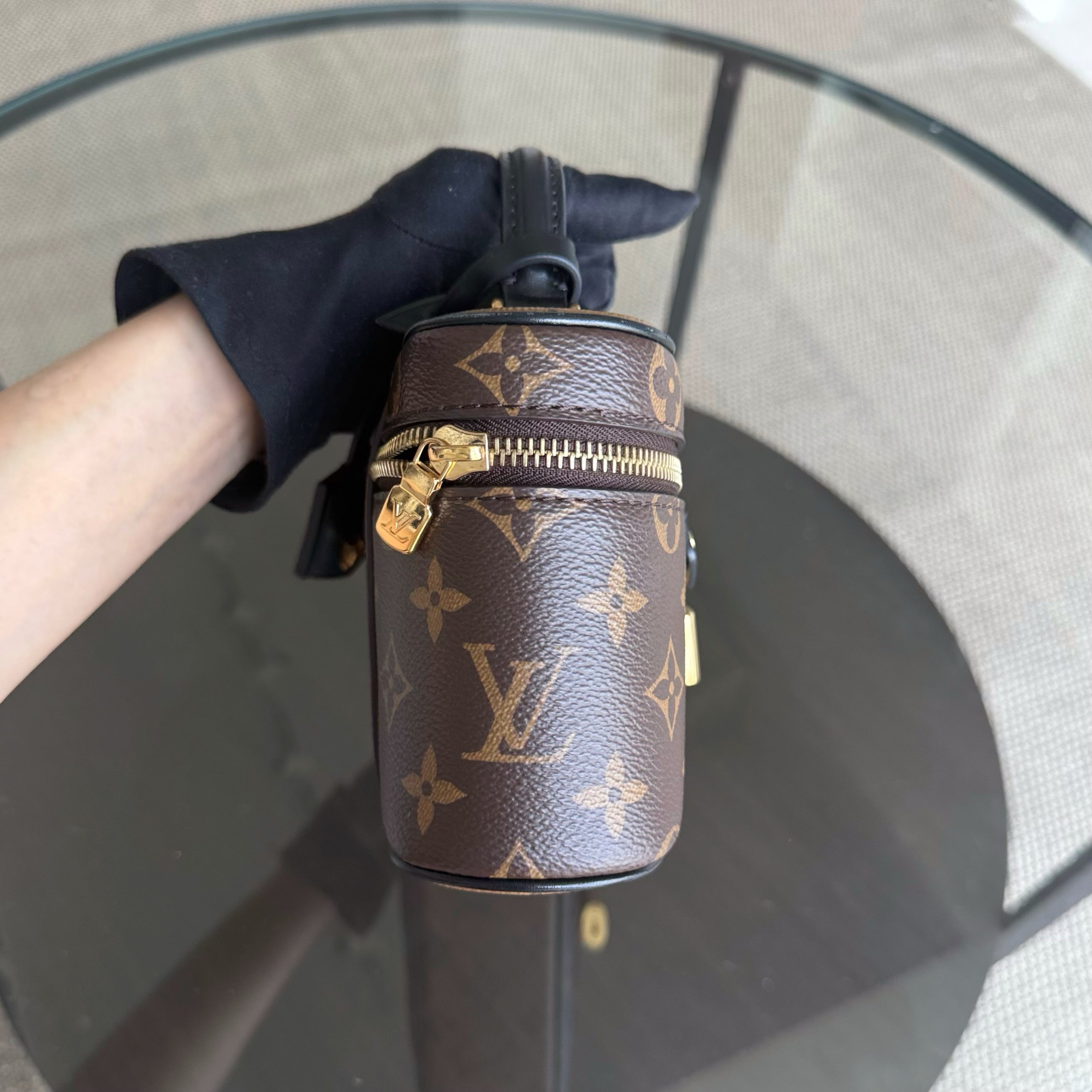 Louise Vuitton Vanity Chain Pouch Monogram