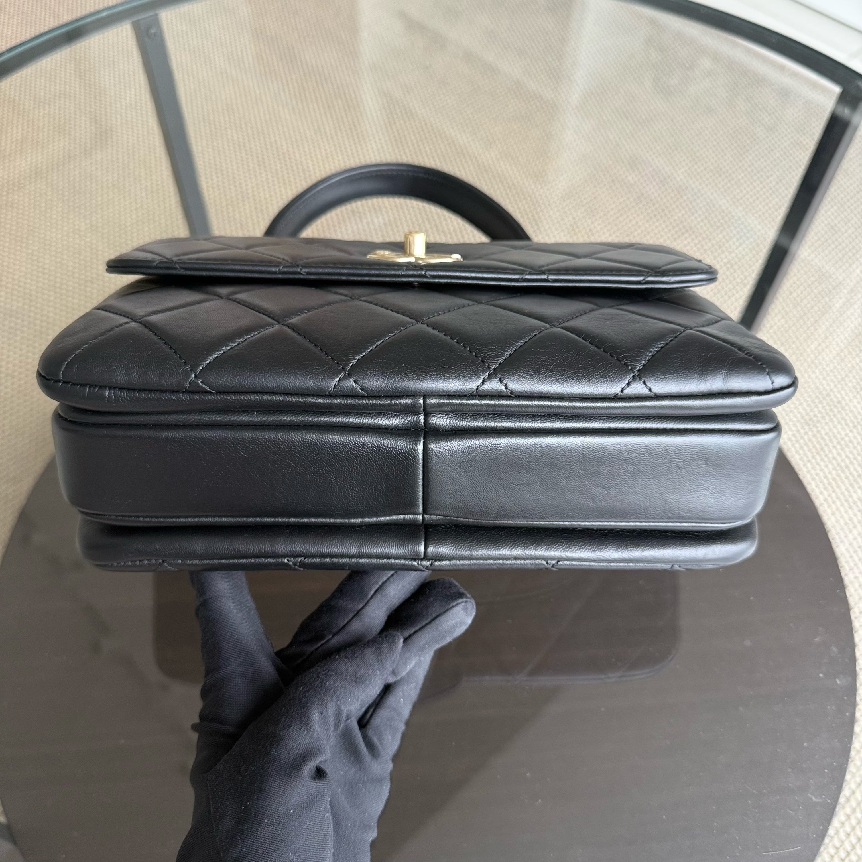 Chanel Trendy CC Small - Quilted Lambskin Black Gold Hardware Series 26