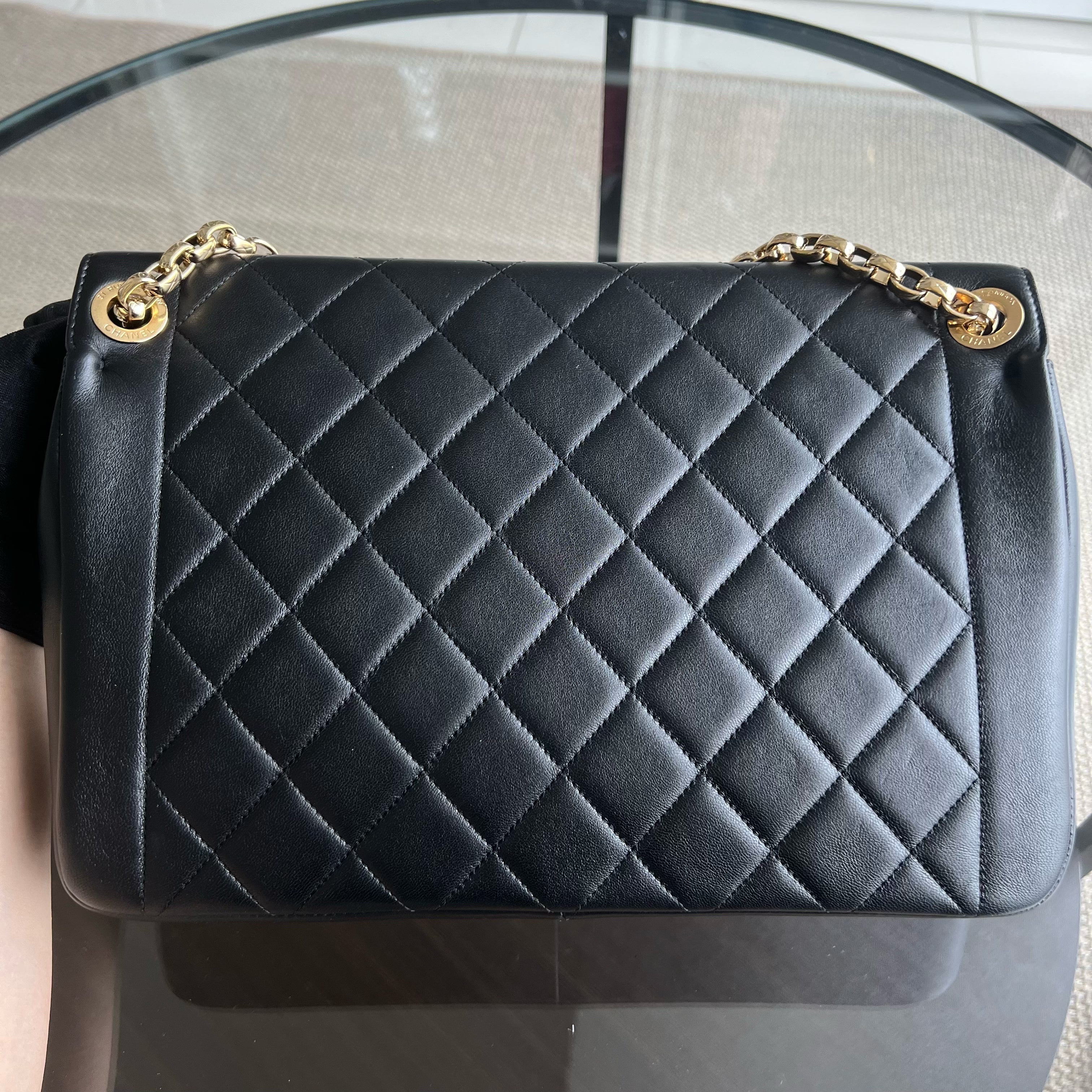 Chanel Chic With Me Flap - Seasonal Flap Black Lambskin Large Gold Hardware Series 18