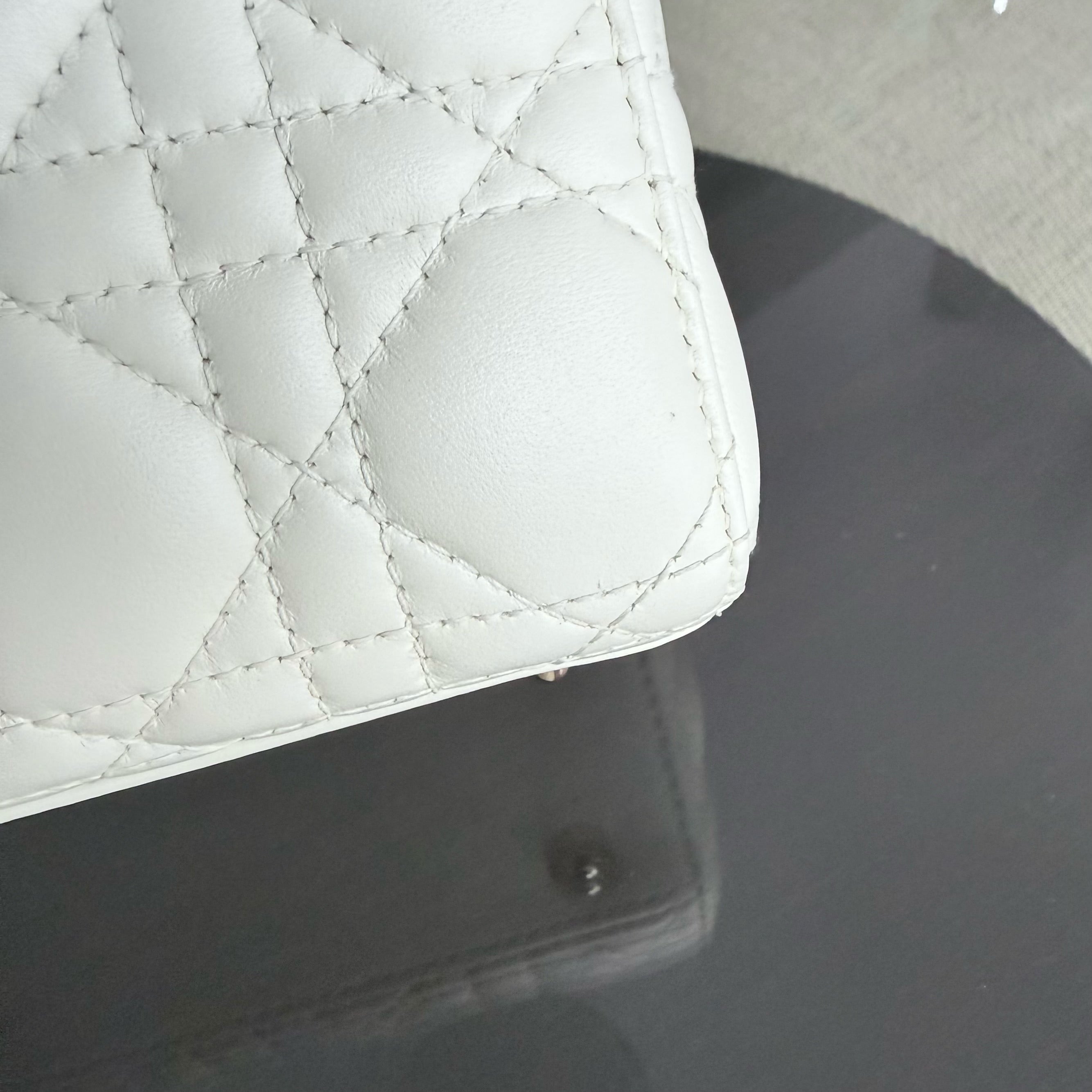 Dior MyABC Lady Small - Cannage Lambskin White Gold Hardware