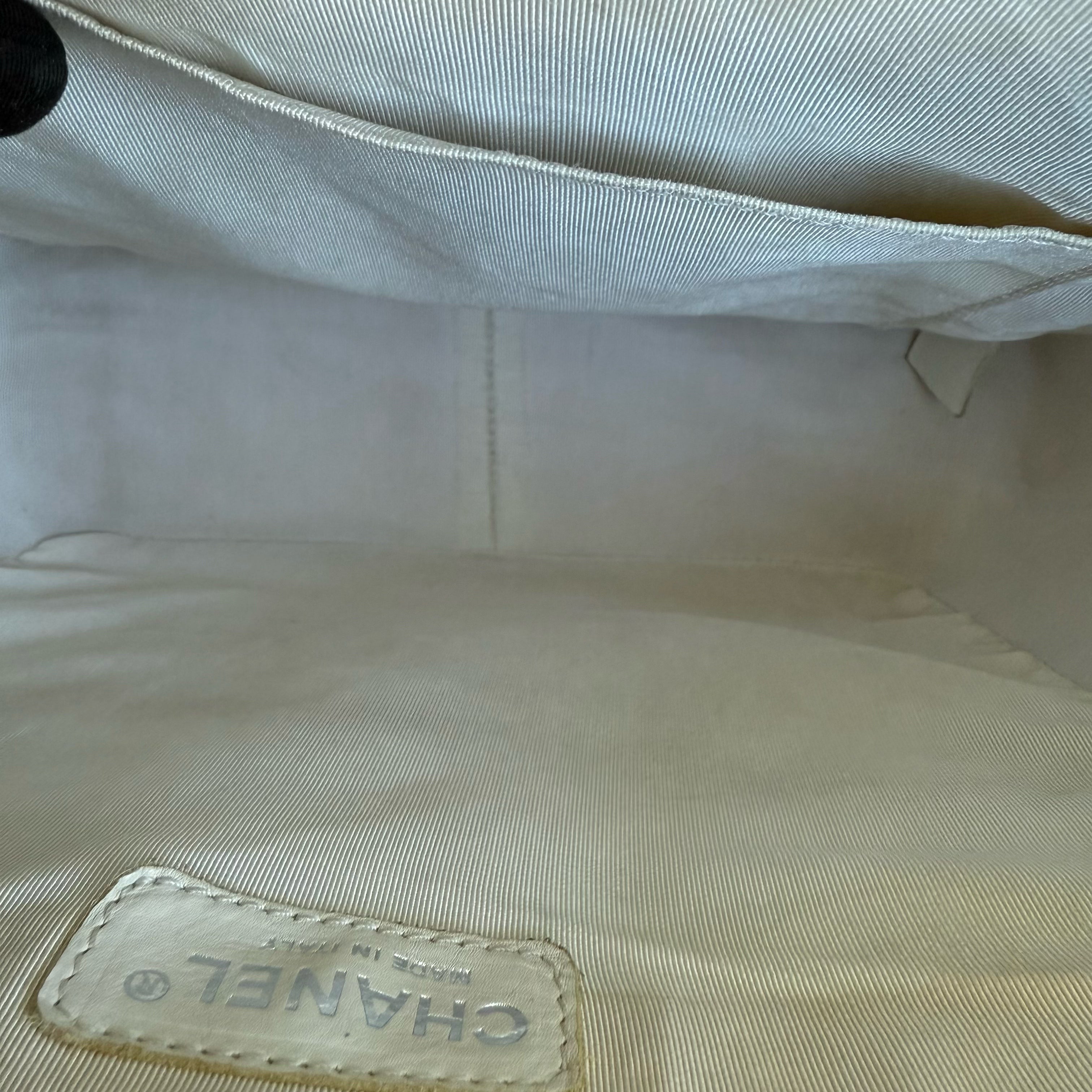 Chanel PST Petite Shopping Tote - Caviar Quilted Light Mint Cyan Silver Hardware