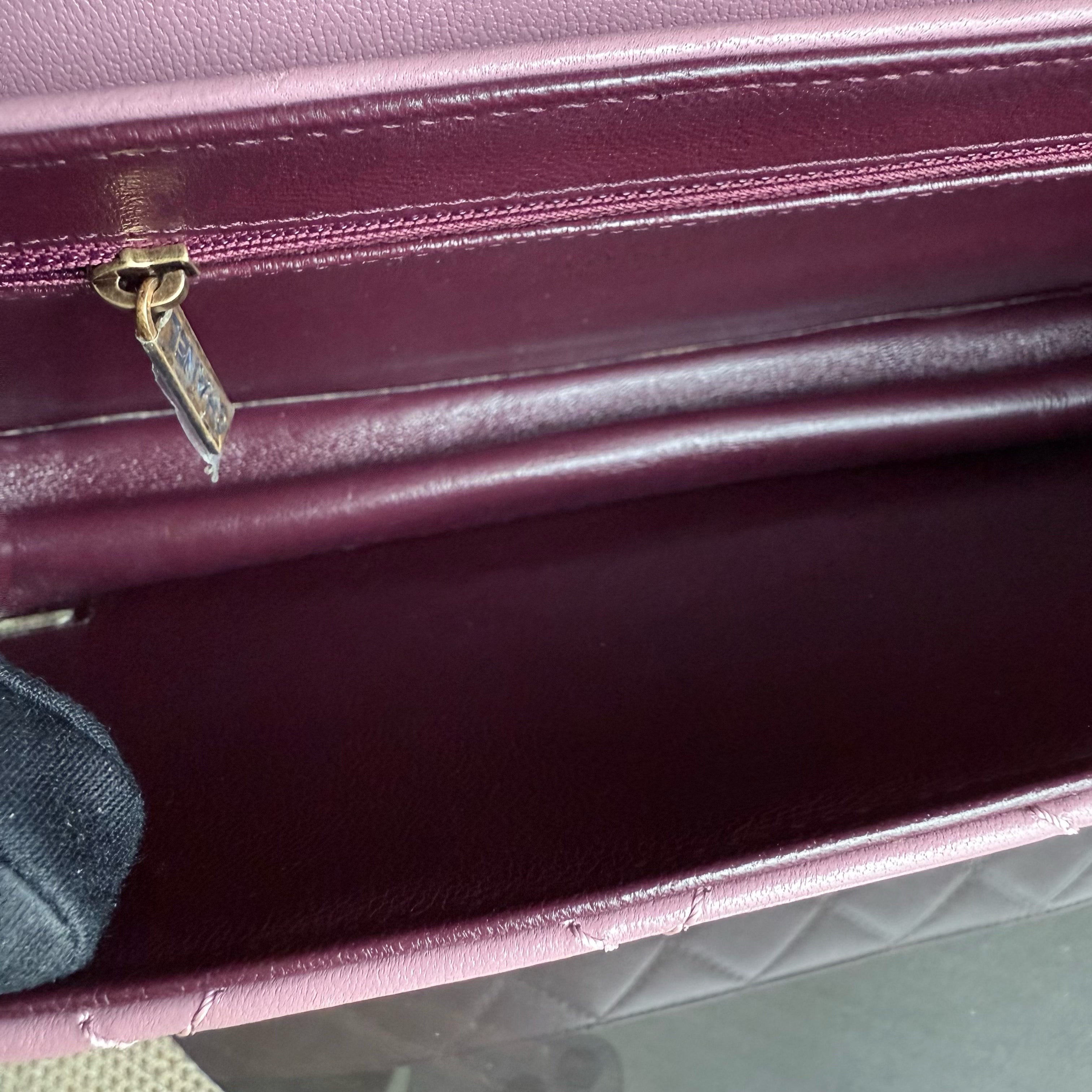 Chanel Beauty Lock Flap - 28CM Quilted Sheetskin Pink Gold Hardware Series 22