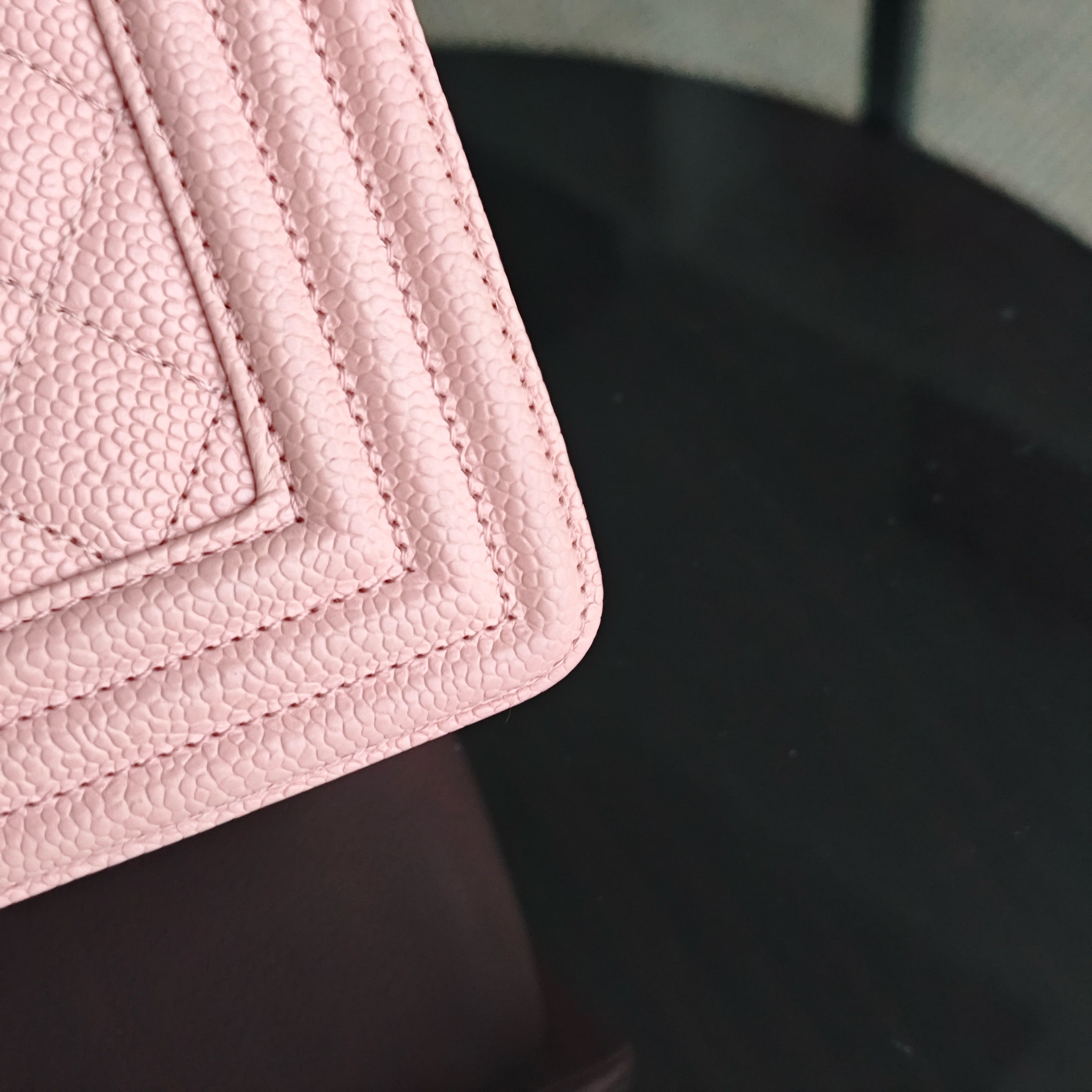 Chanel Boy Medium - Caviar 25CM Quilted Light Pink Gold Hardware Series 29