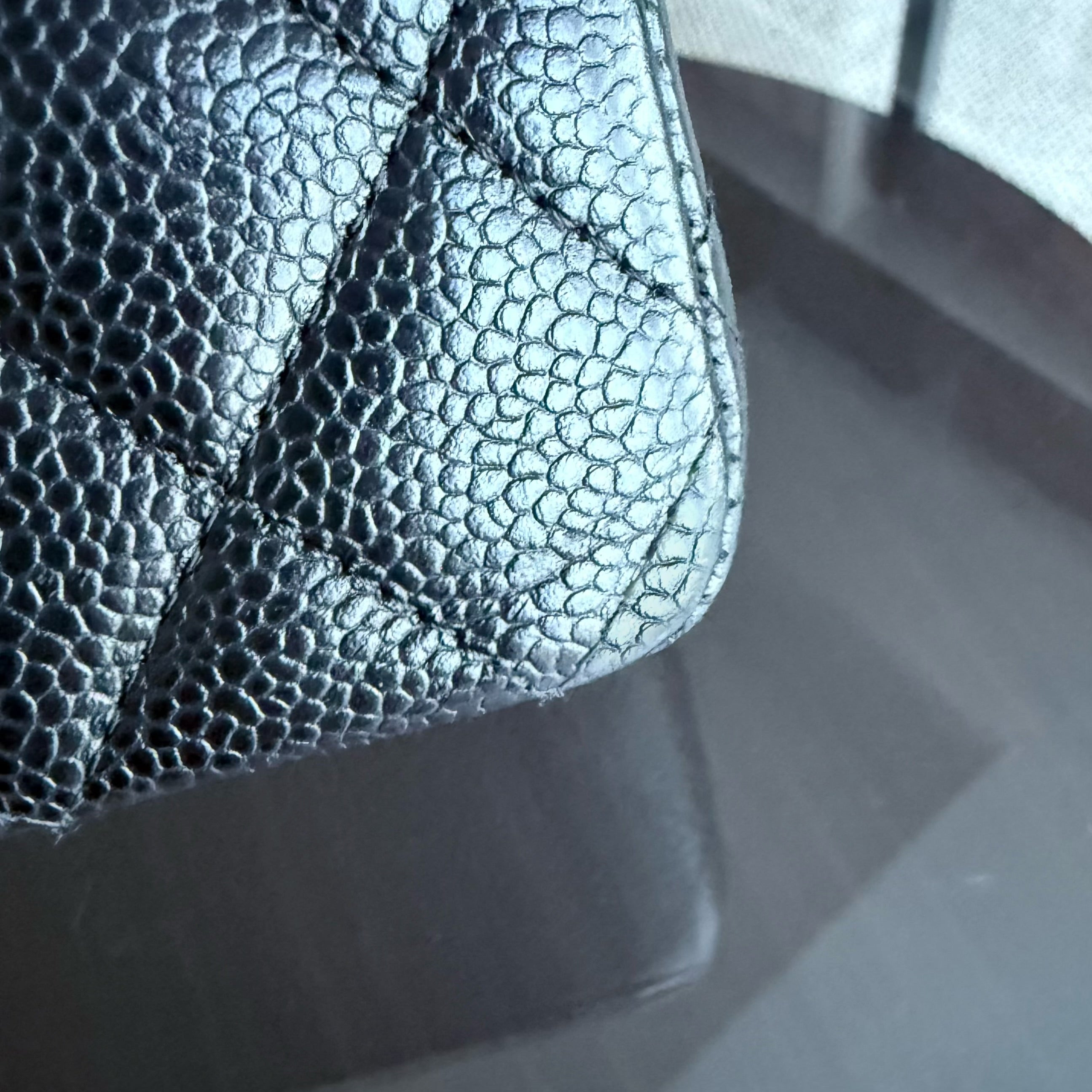 Chanel Classic Flap Medium - 25CM Quilted Caviar Black Gold Hardware Series 18