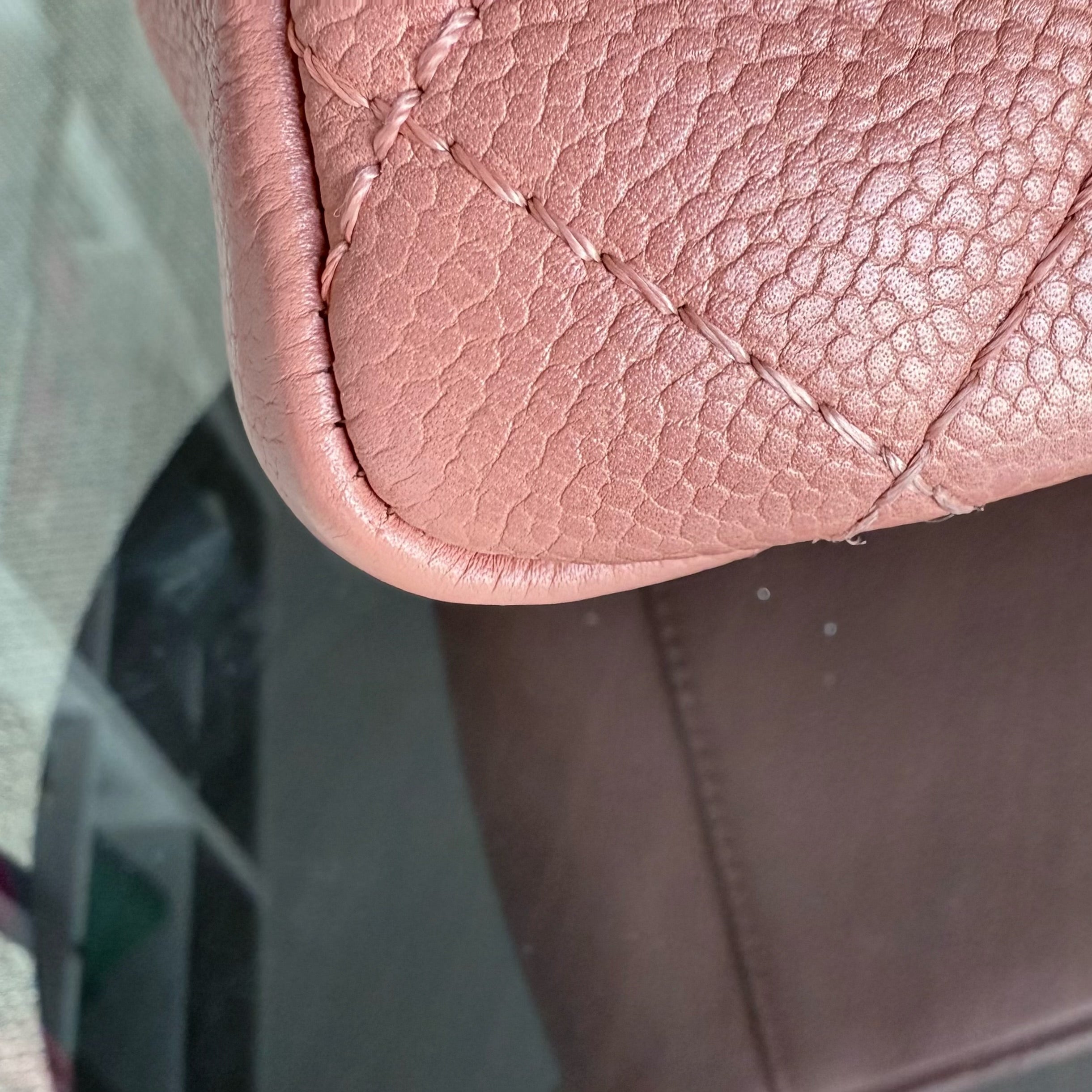 Chanel GST Grand Shopping Tote - Caviar Quilted Grained Calfskin Cinnamon Silver Hardware Series 11