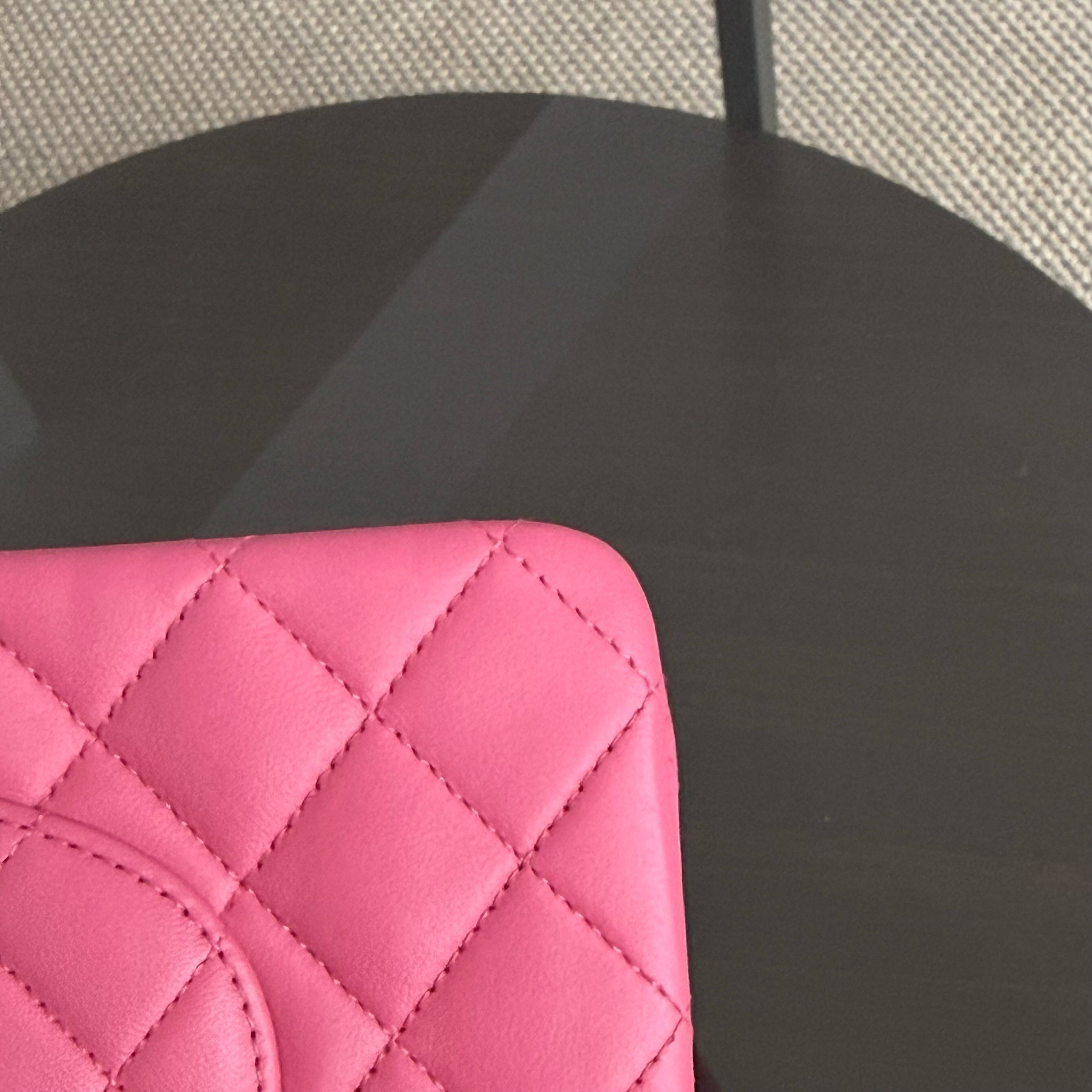 Chanel Classic Flap Medium - 25CM Quilted Lambskin Barbie Pink Gold Hardware Series 18