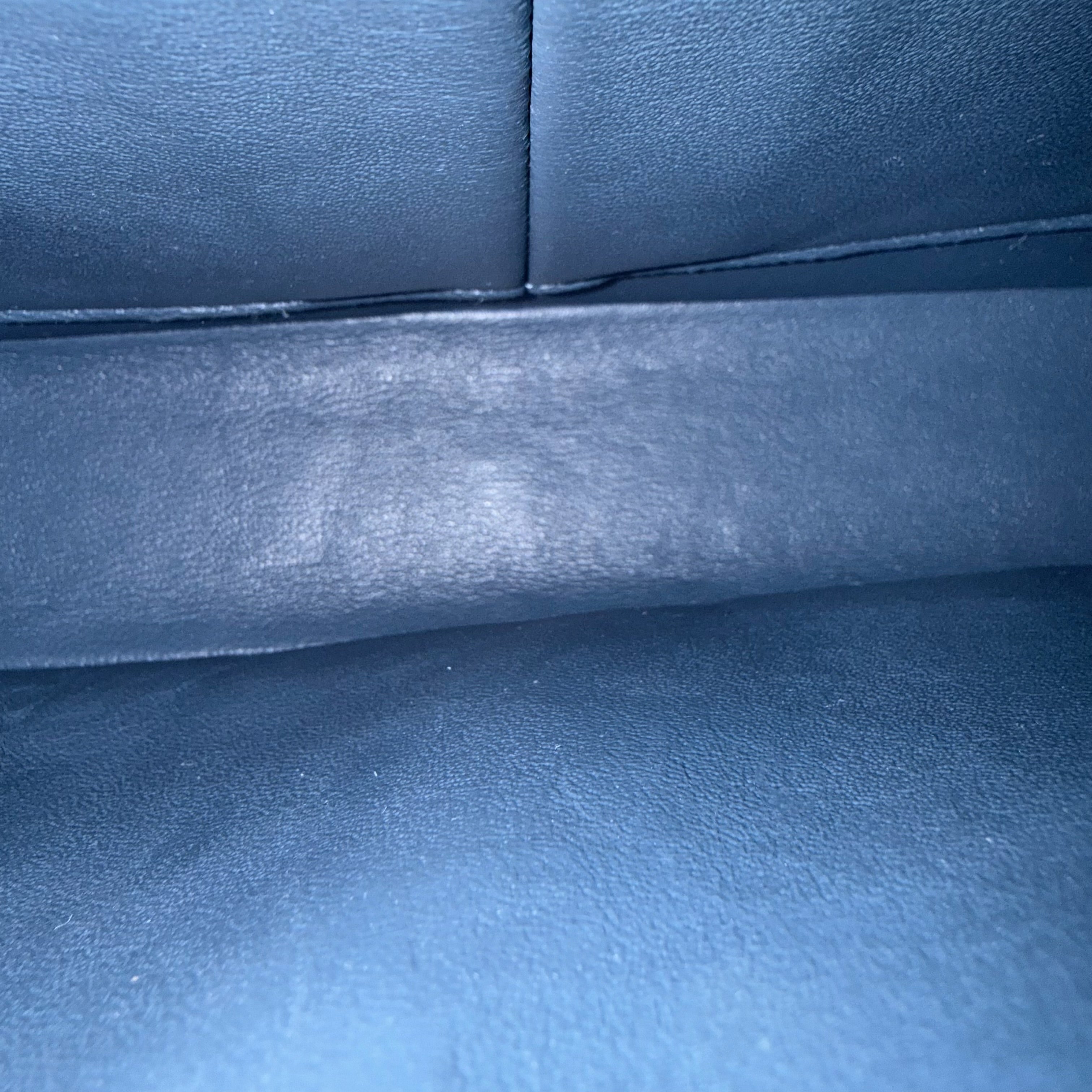 Chanel Classic Flap Medium - 25CM Quilted Lambskin Blue Silver Hardware Series 17