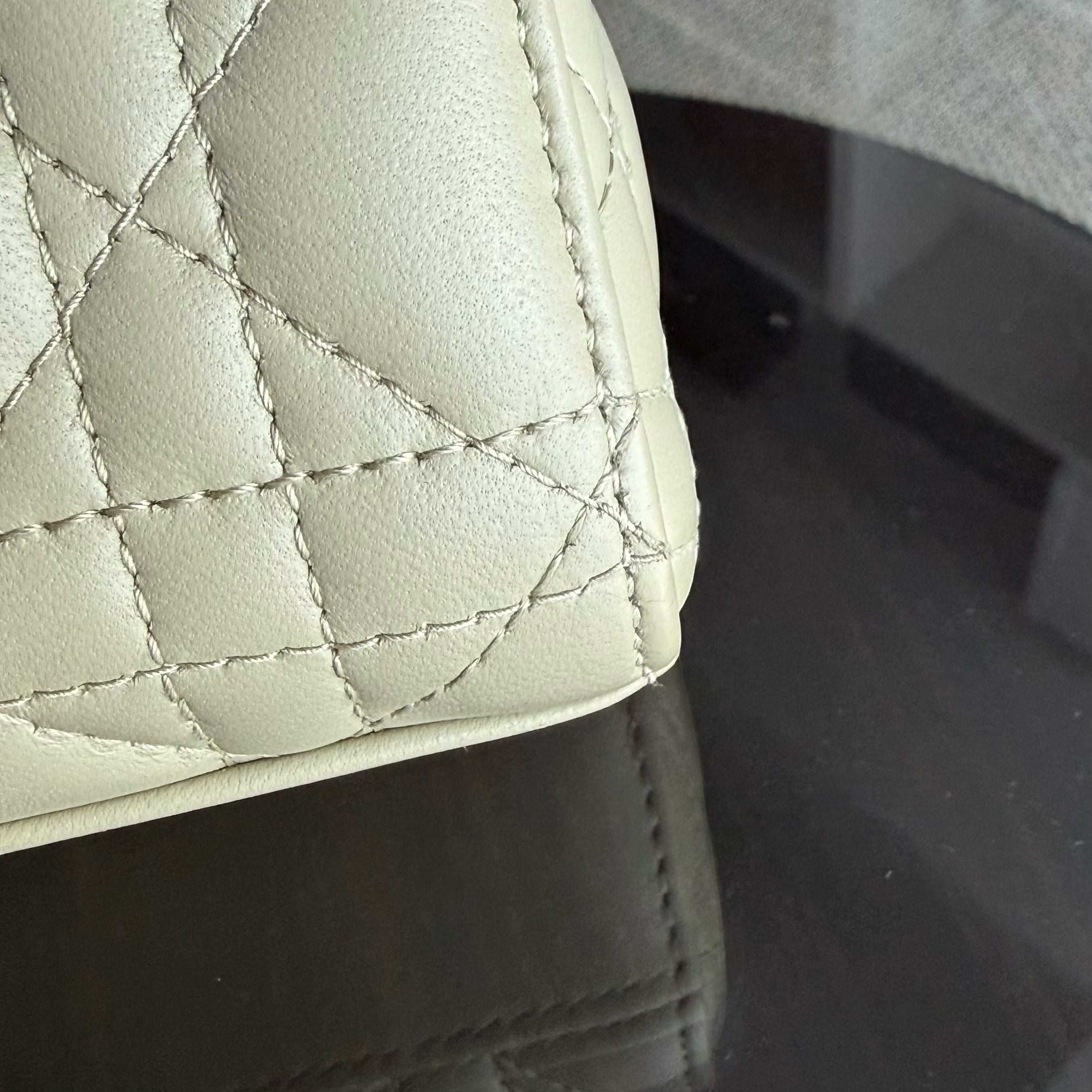 Dior D-Joy Medium - Cannage Lambskin Light Lime Beige Gold Hardware