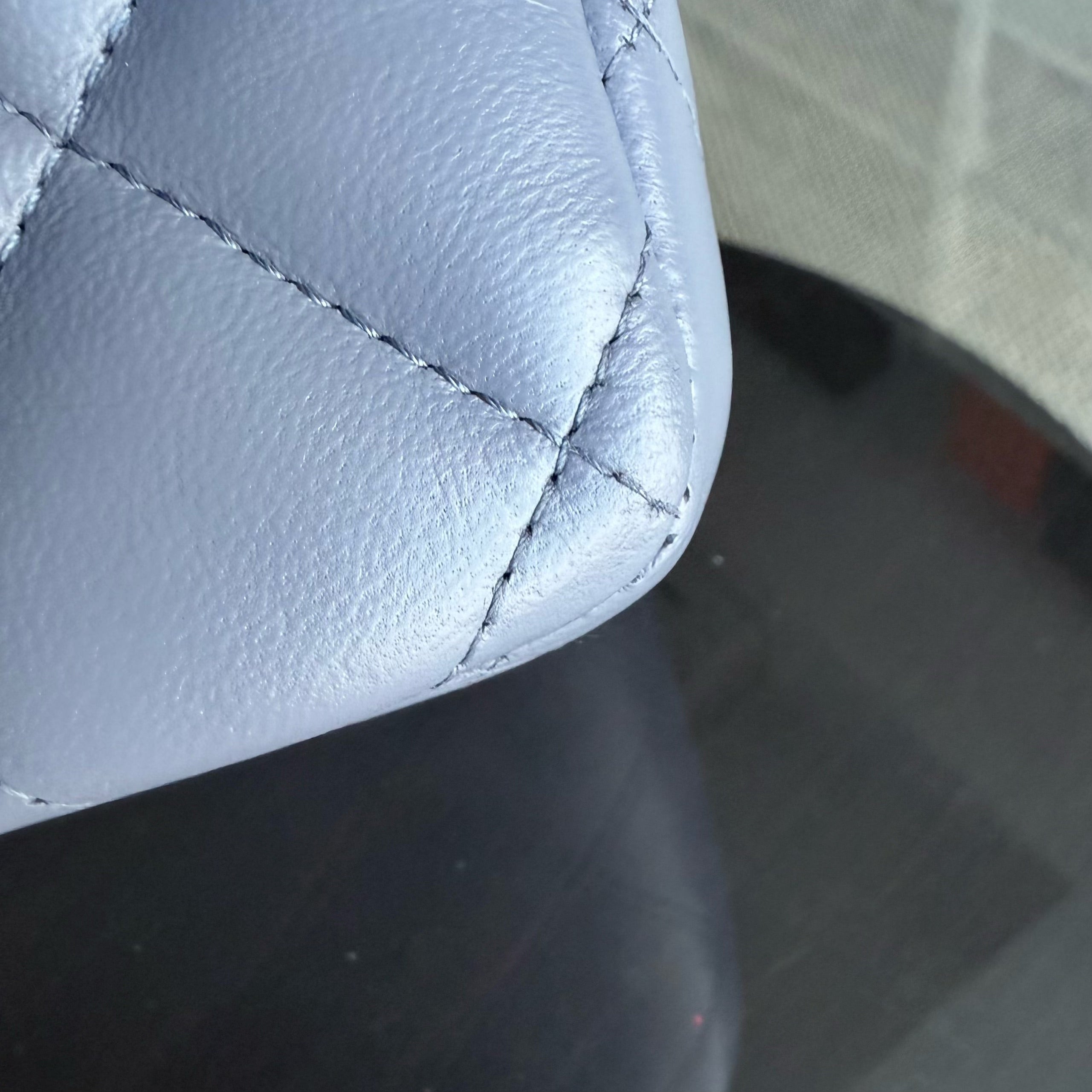 Chanel Classic Flap Jumbo - Double Flap 30CM Quilted Lambskin Lavender Silver Hardware Series 15