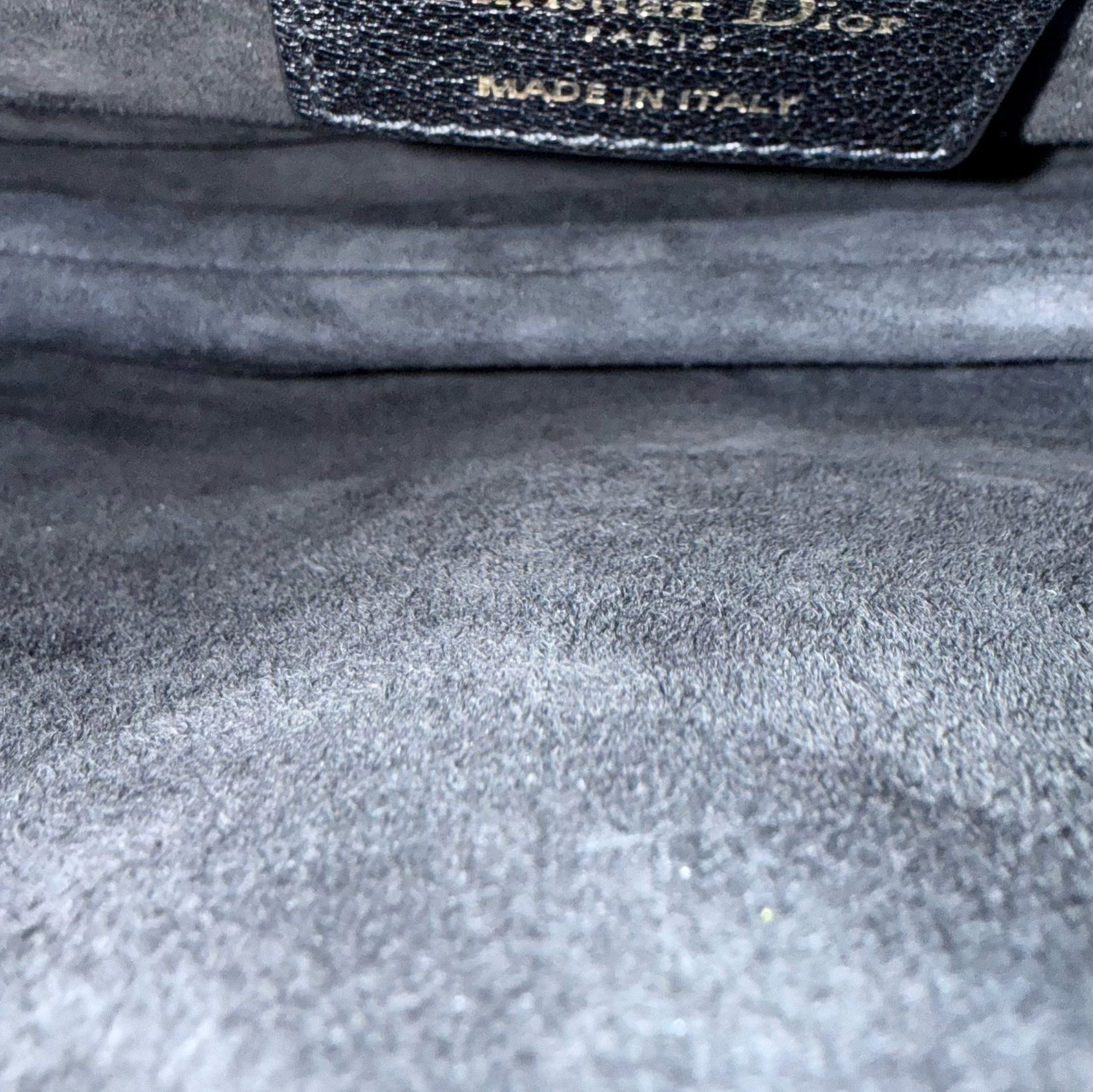 Dior Saddle Medium - 25CM Calfskin Black Gold Hardware