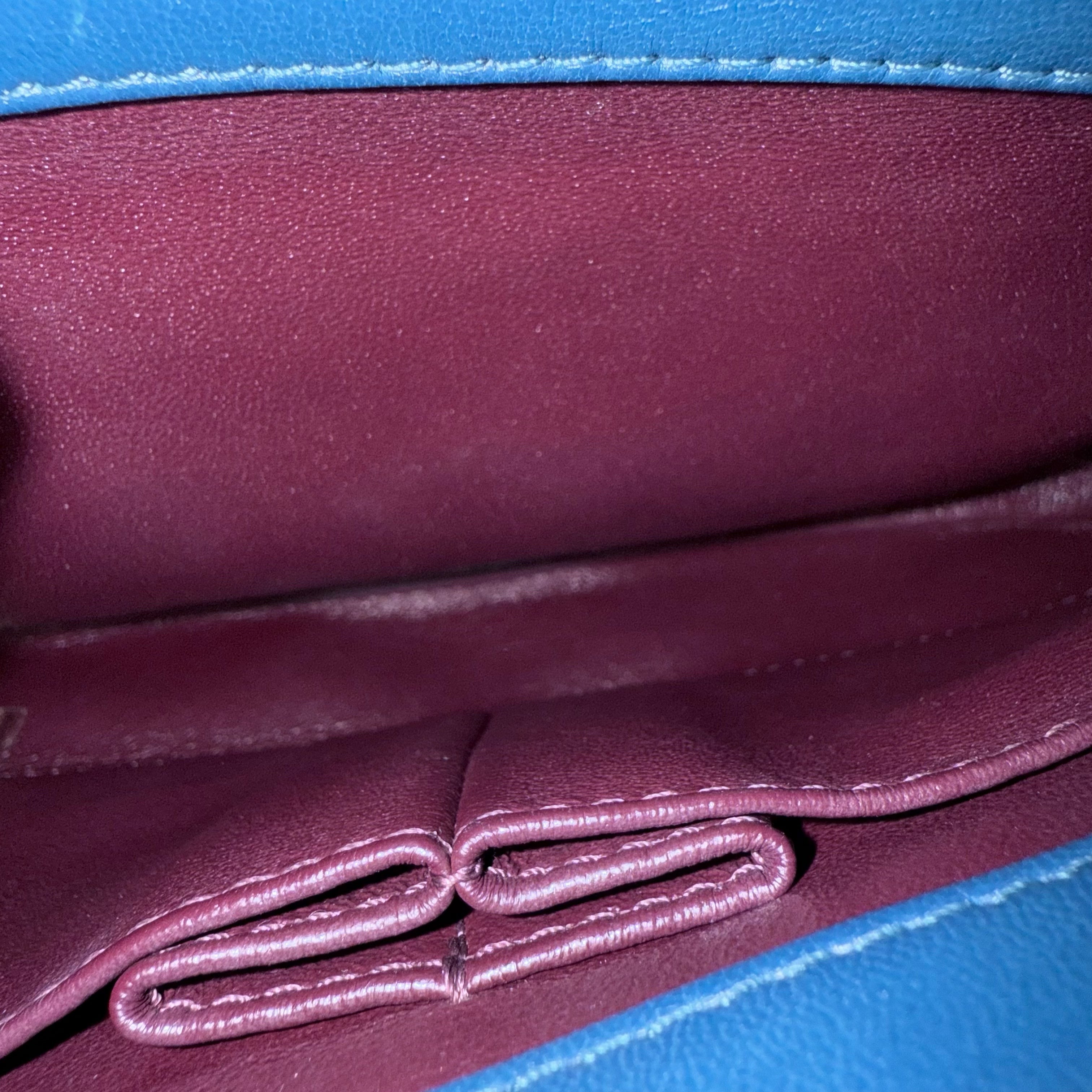 Chanel Trendy CC Small - Quilted Lambskin Blue Gold Hardware Series 24