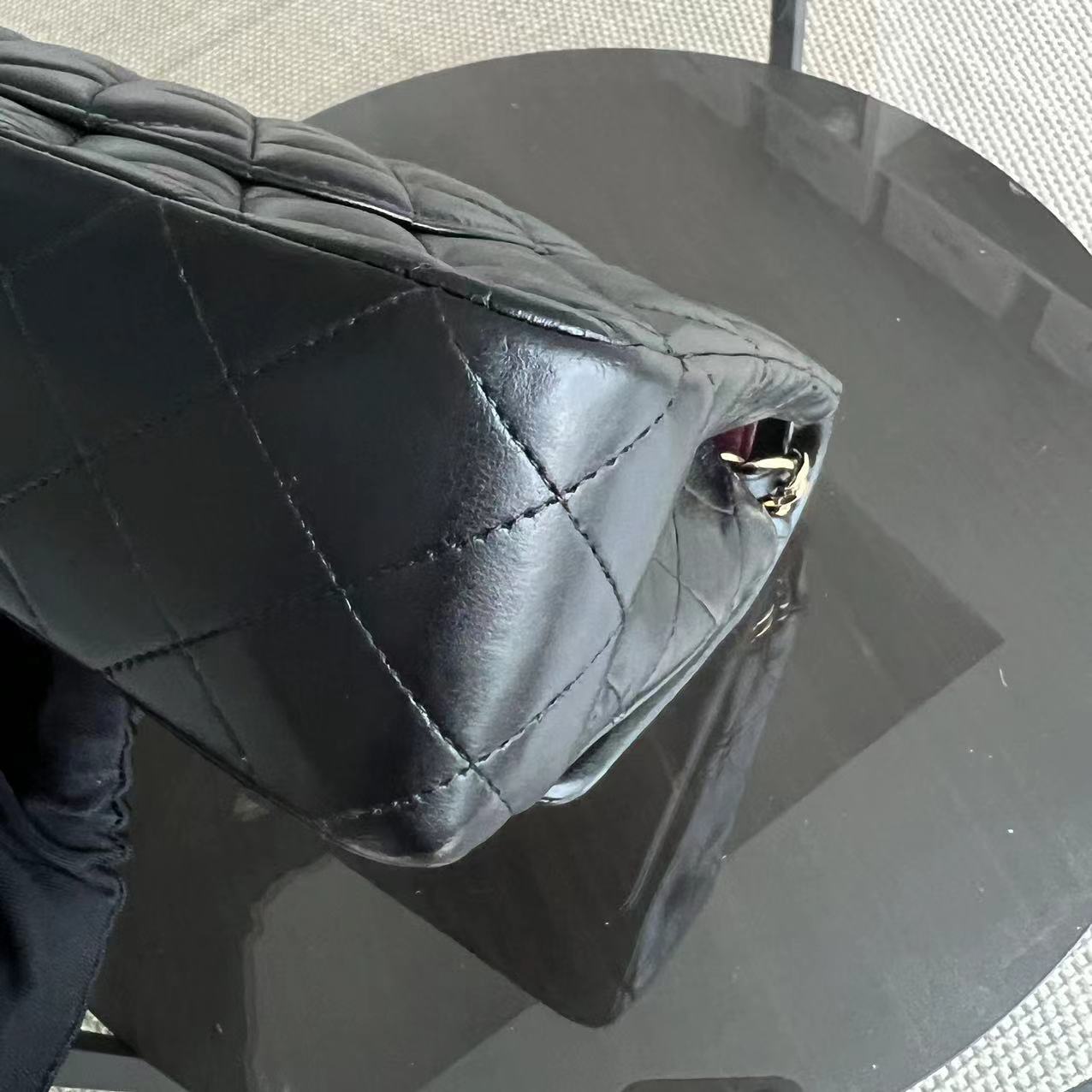 Chanel Classic Flap Medium - 25CM Lambskin Quilted Black Golden Hardware Series 15