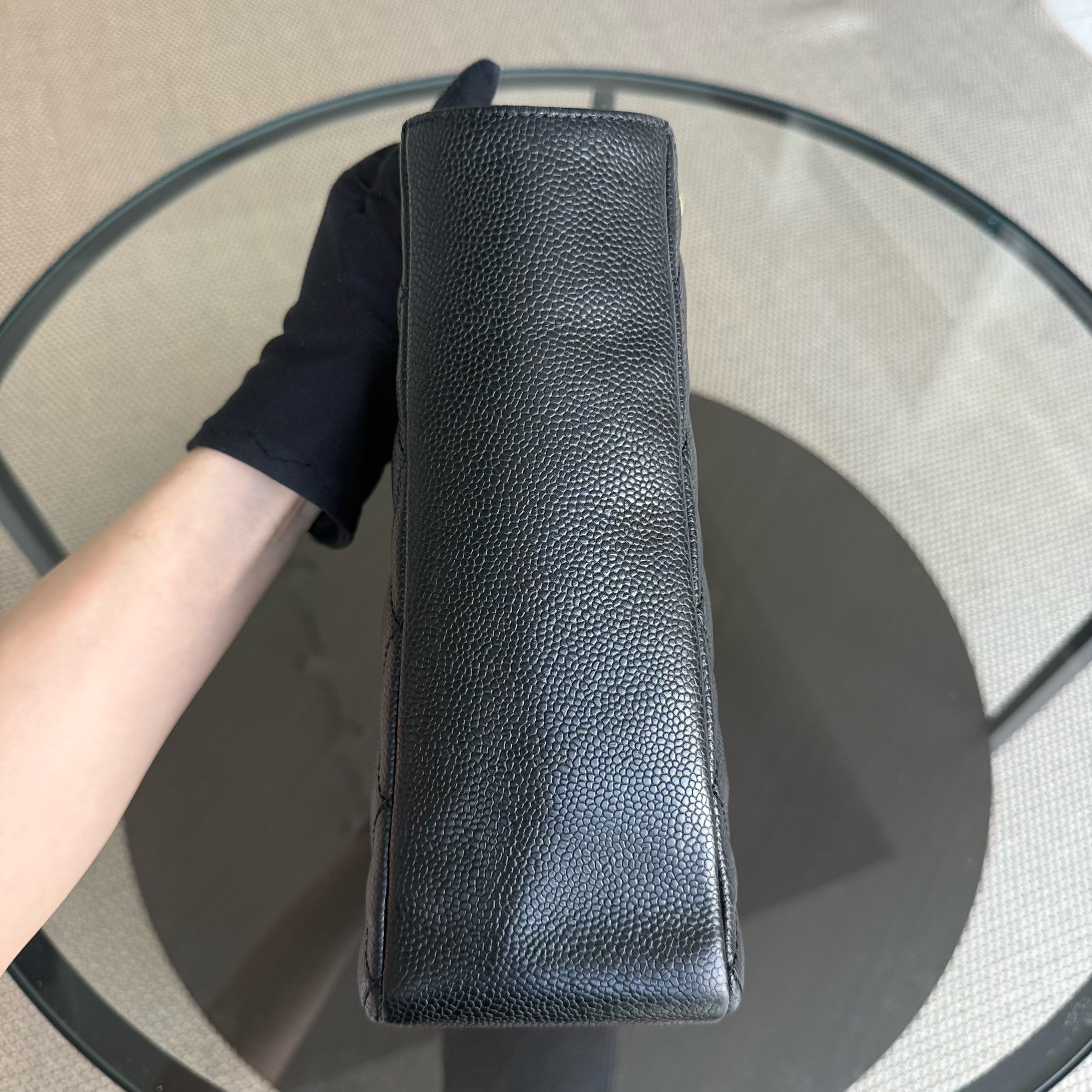 Chanel PST Petite Shopping Tote - Caviar Quilted Black Gold Hardware