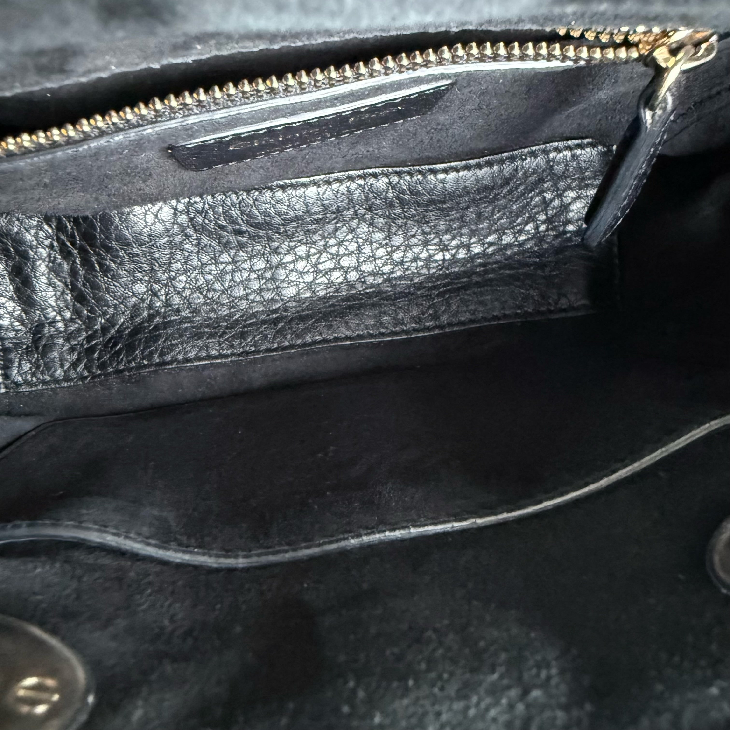 Dior Lady Mini - Cannage Grained Calfskin Black Gold Hardware