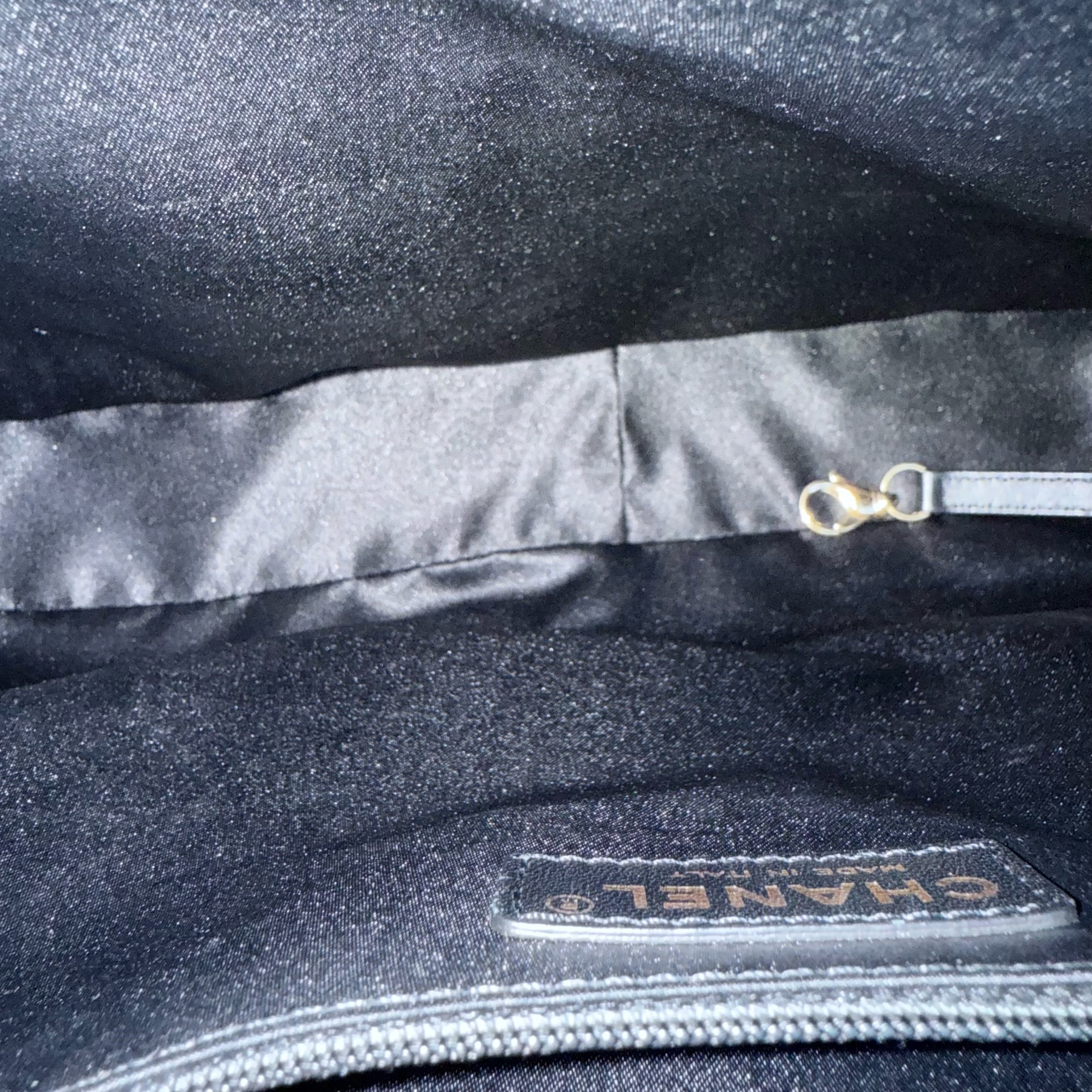 Chanel GST Grand Shopping Tote - Caviar Quilted Grained Calfskin Black Gold Hardware Series 18