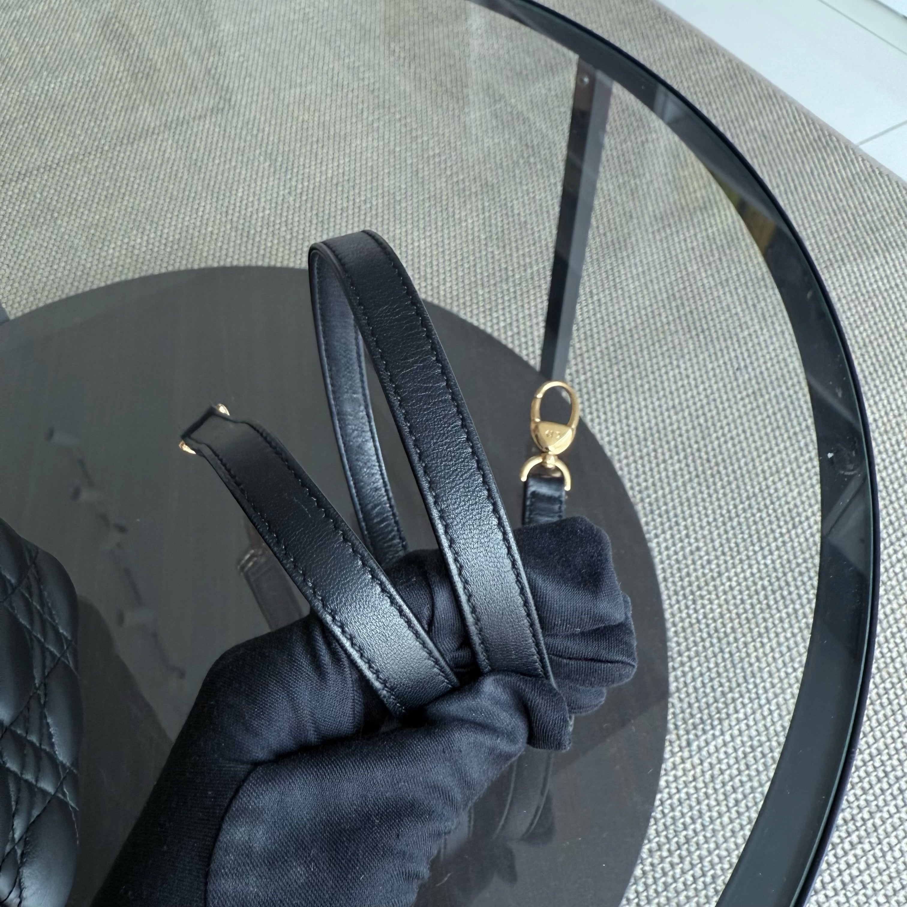 Dior Lady Medium - Canange Lambskin Black Gold Hardware