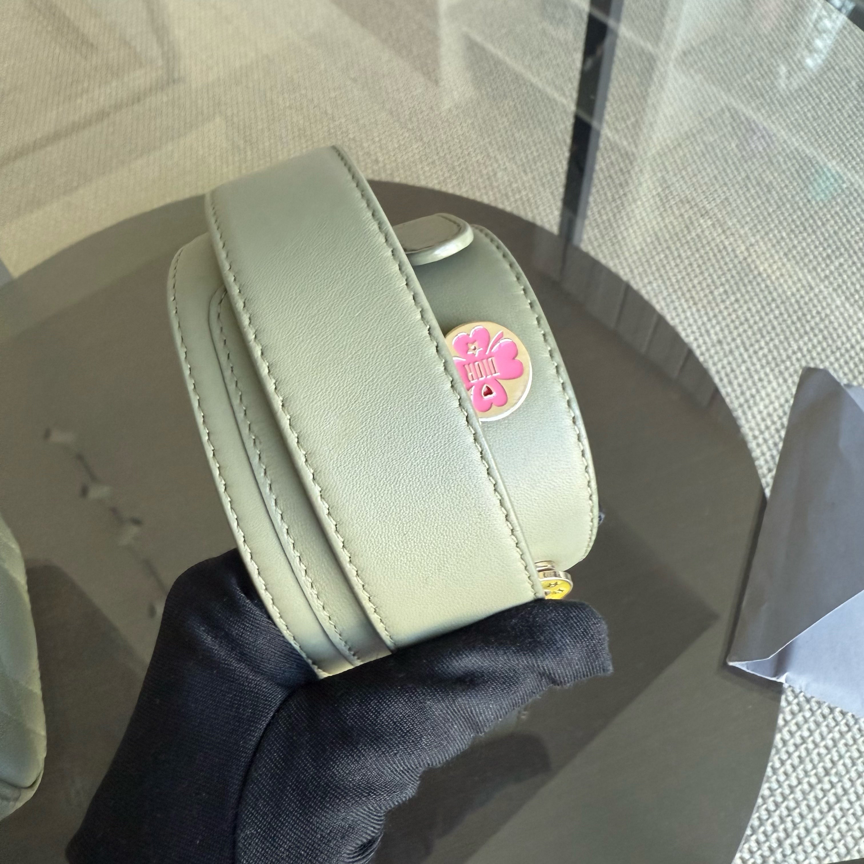 Dior Lady Small - Cannage Lambskin Mint Green Gold Hardware