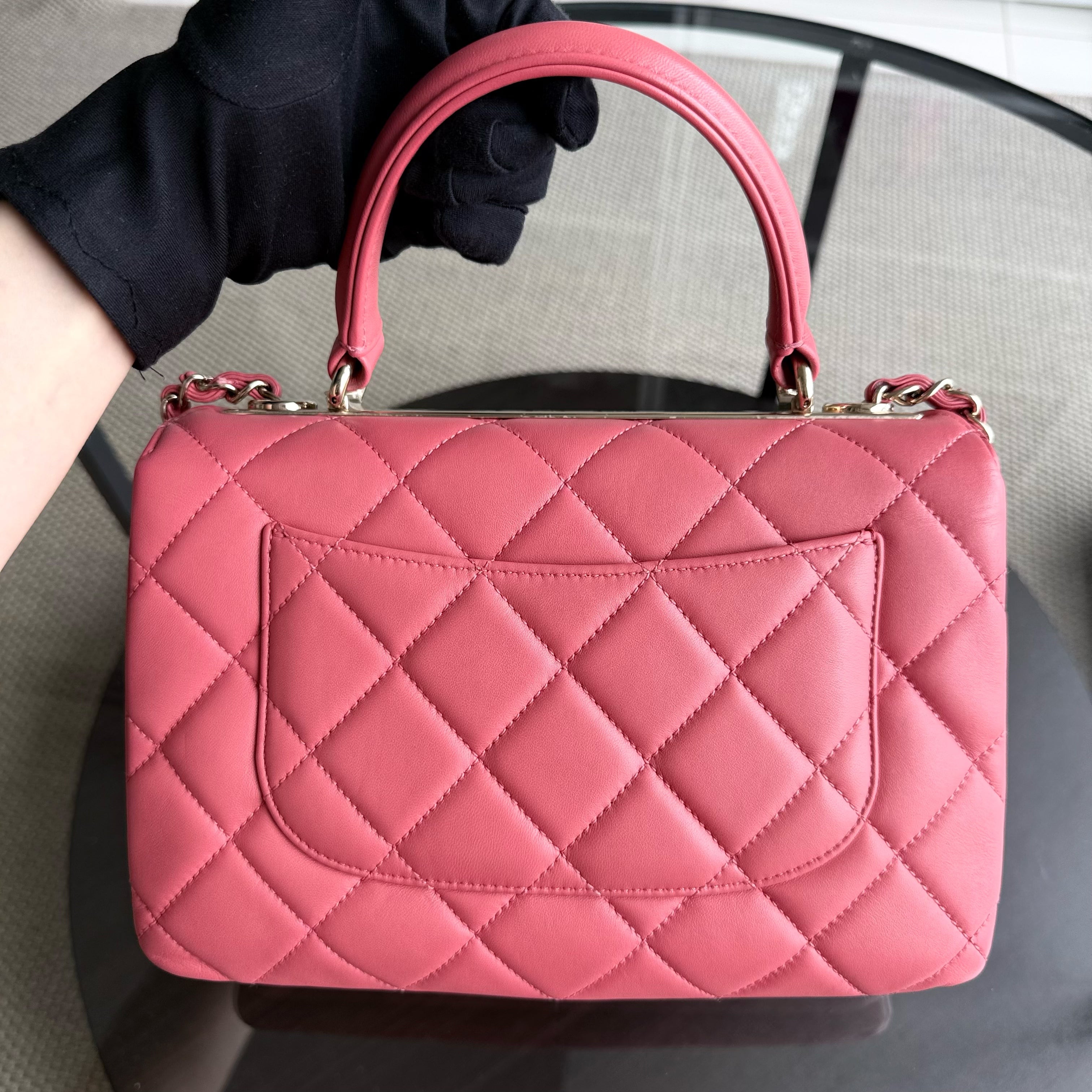 Chanel Trendy CC Small - Quilted Lambskin Pink Gold Hardware