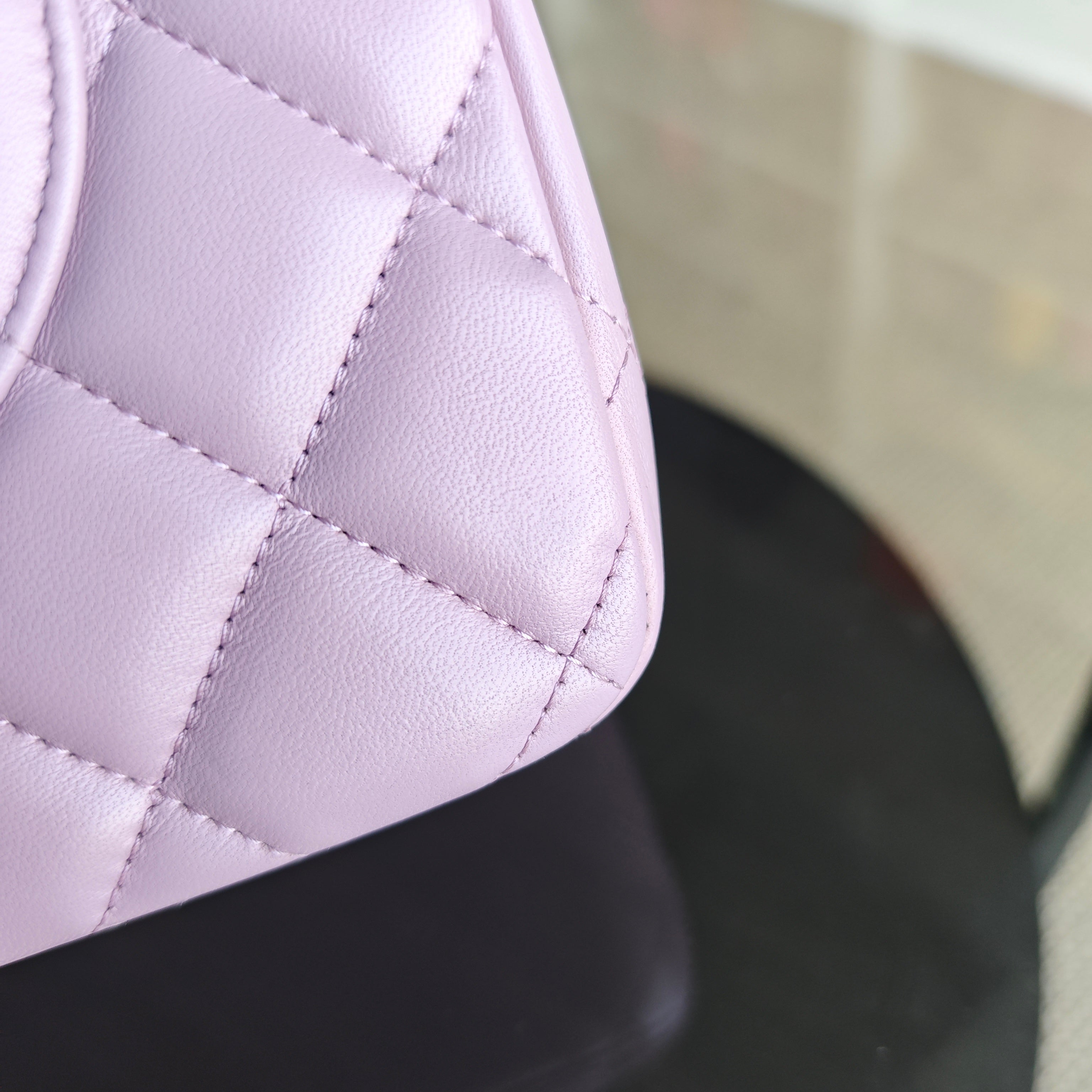 Chanel Classic Flap Jumbo - Double Flap 30CM Quilted Lambskin Light Violet Hardware Series 16