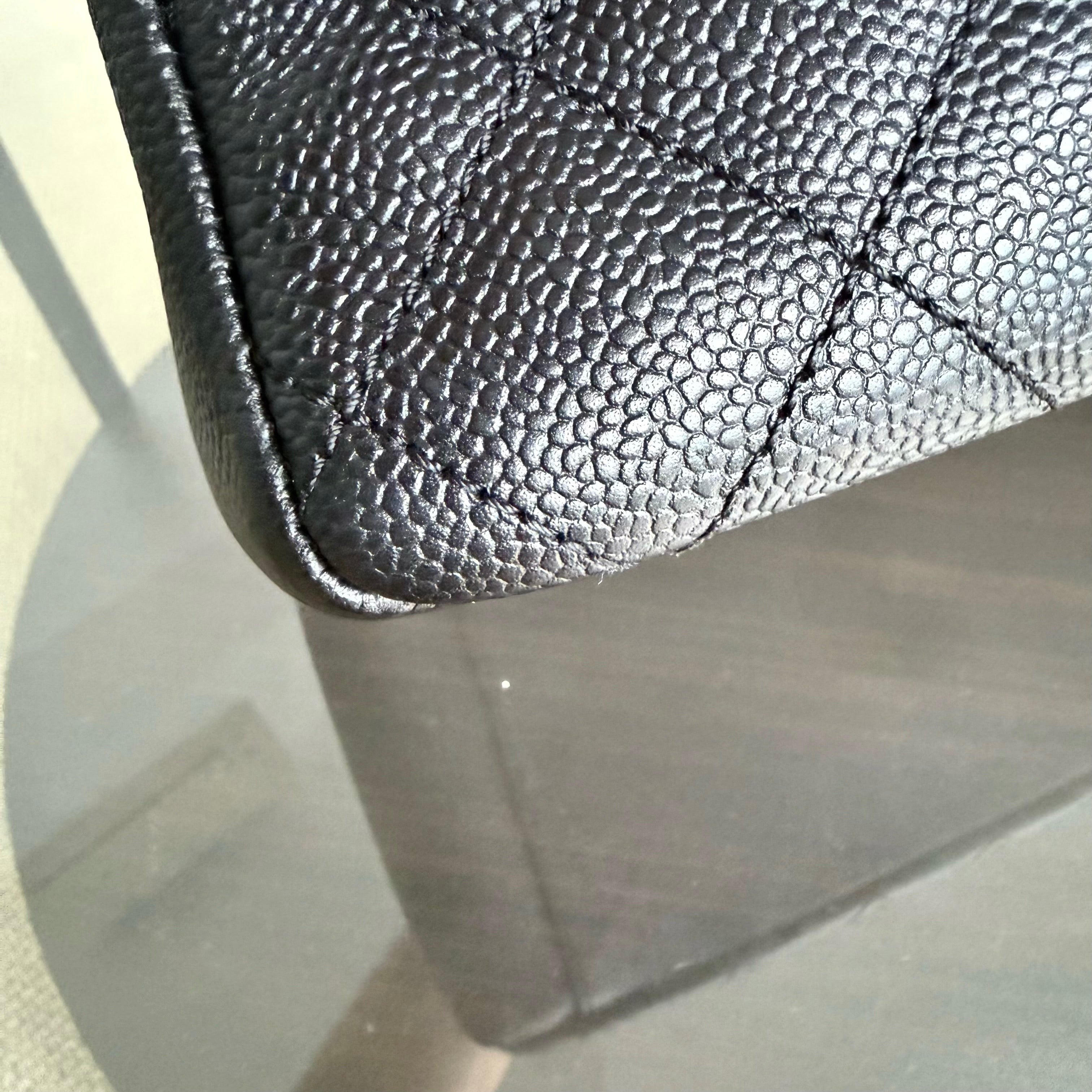 Chanel GST Grand Shopping Tote - Caviar Quilted Black Gold Hardware Series 17