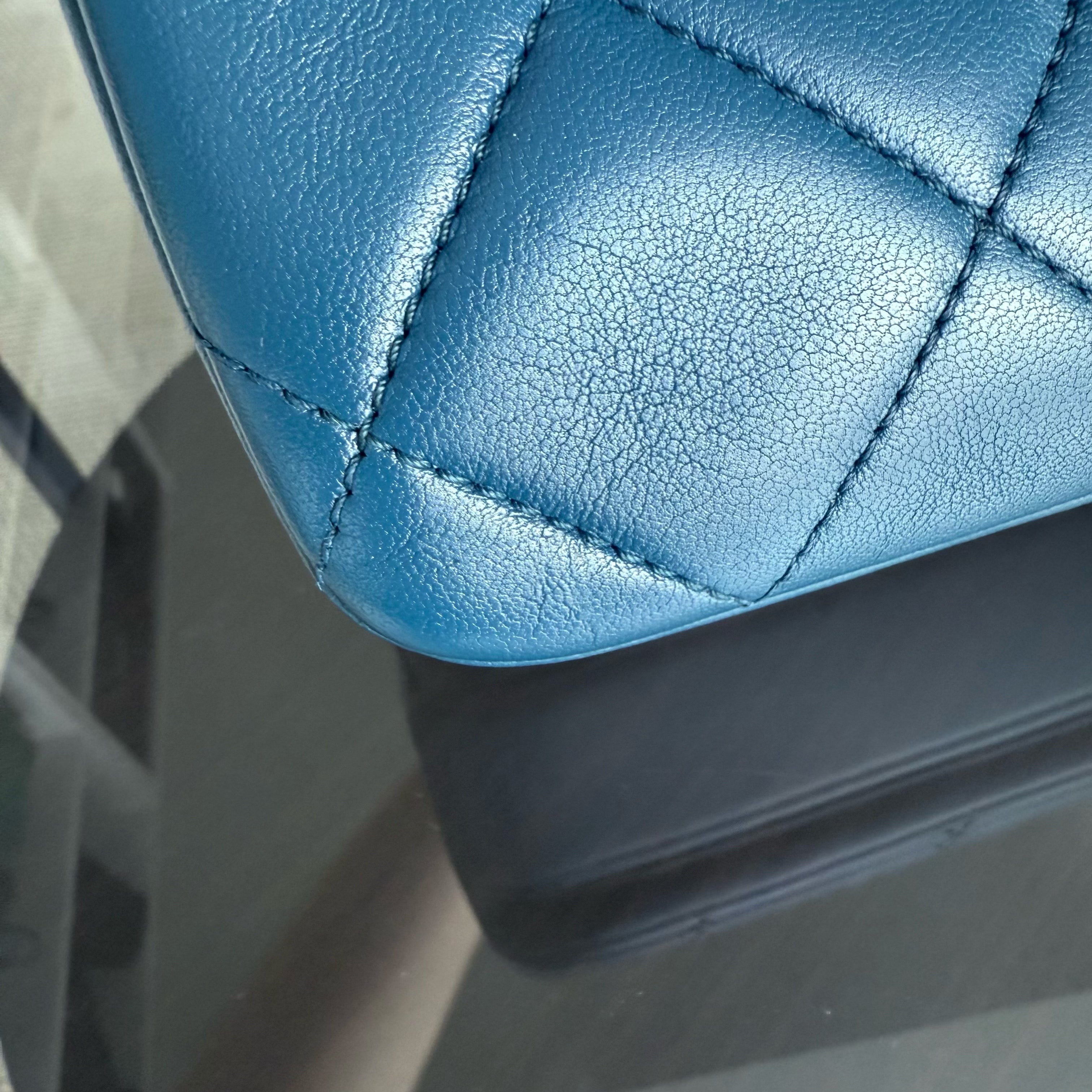 Chanel Trendy CC Small - Quilted Lambskin Blue Gold Hardware Series 24