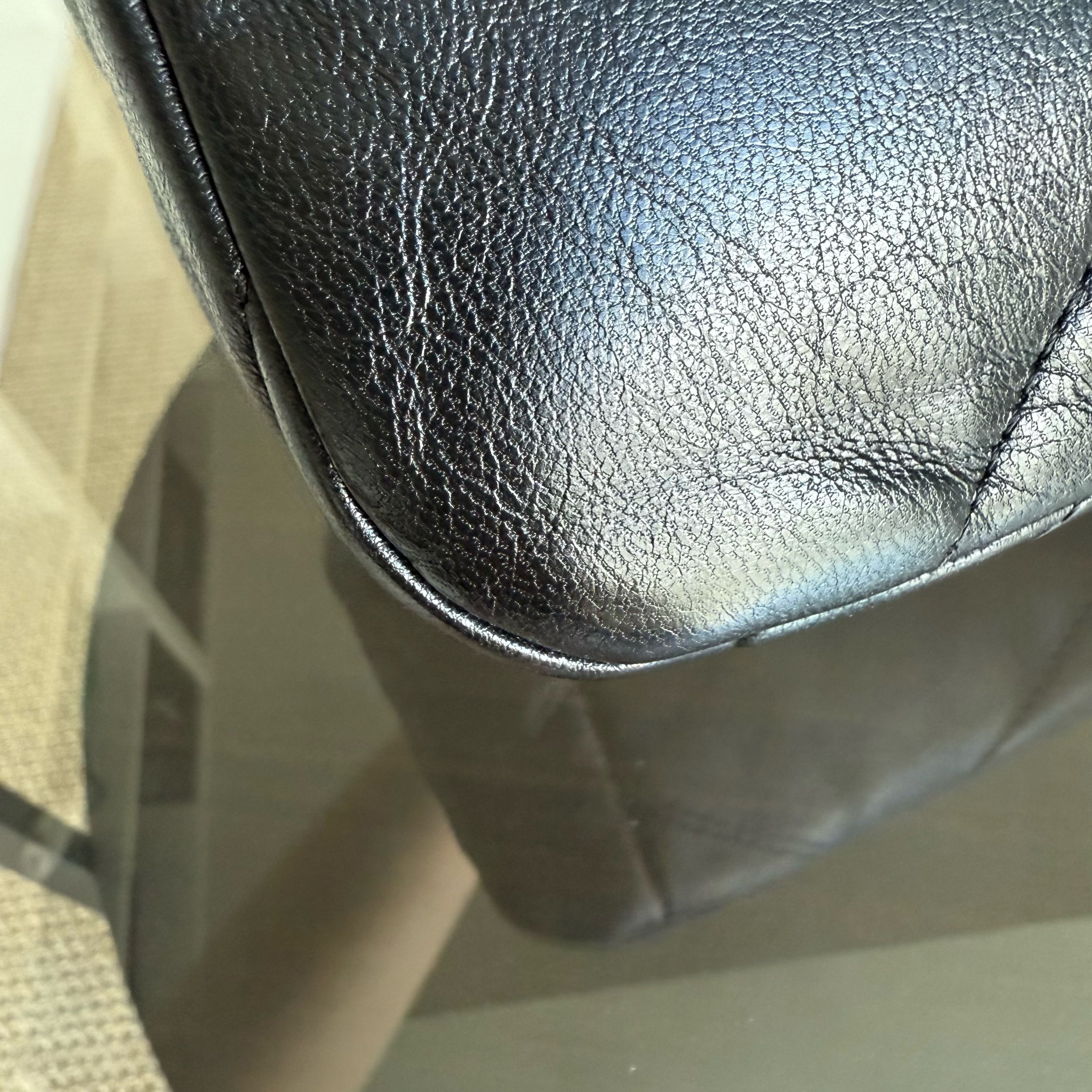 Chanel 19 Bag Small C19 - Quilted Goatskin Black Gold Two-tone Hardware Series 30