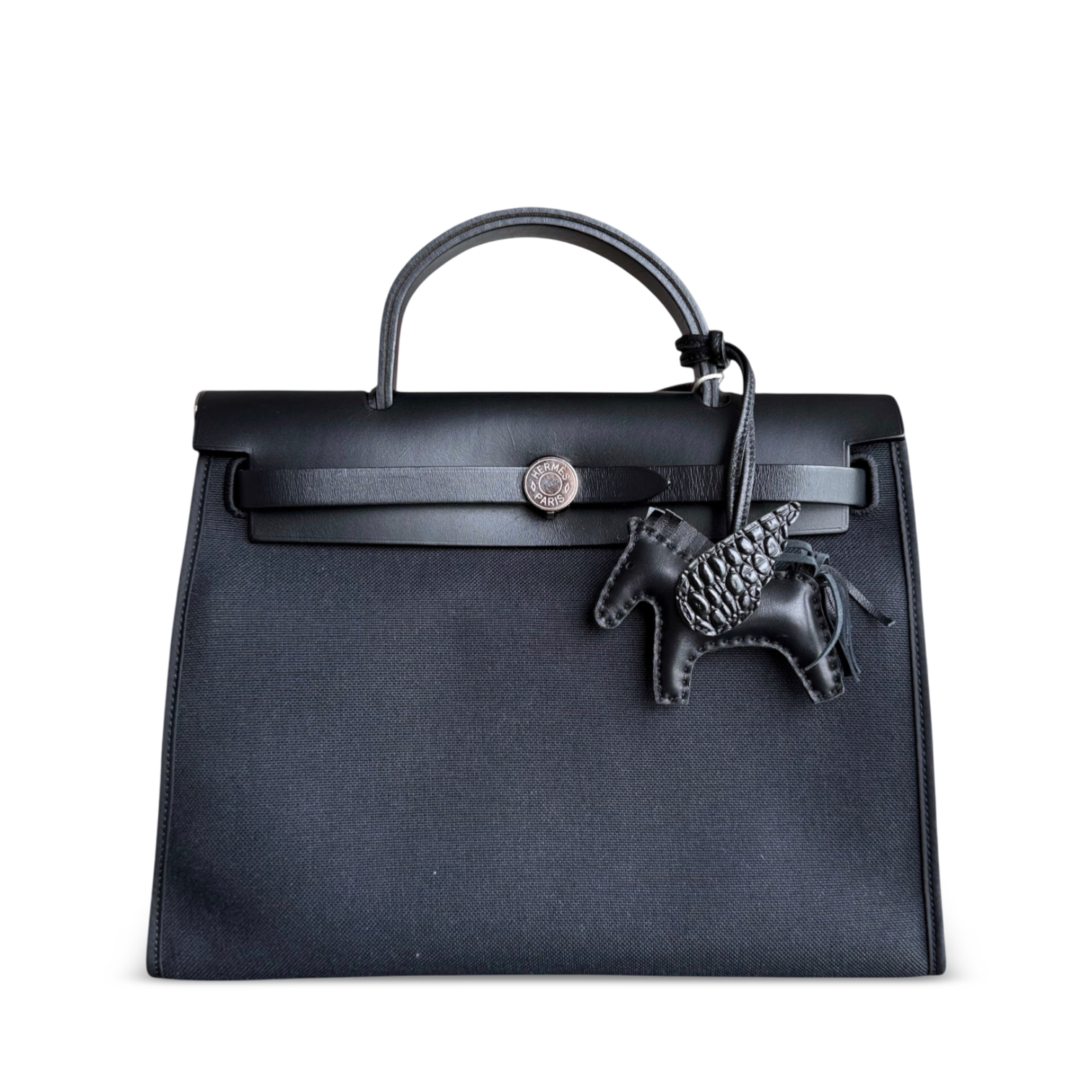 Hermes Herbag Zip 31 Laque Black PHW