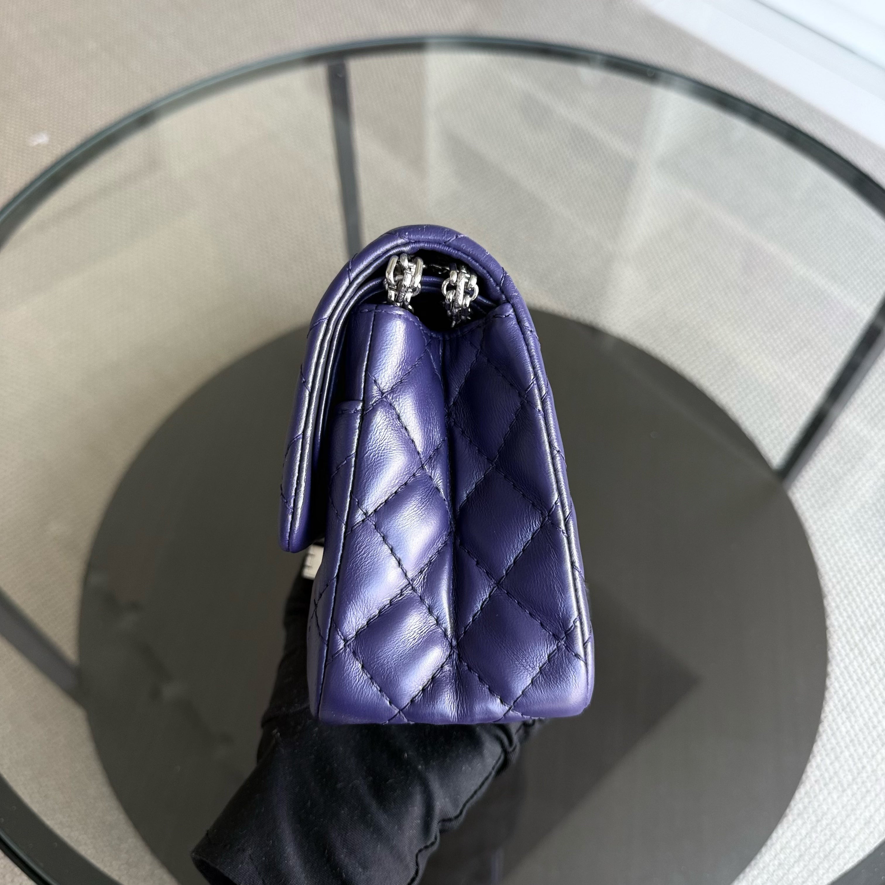 Chanel 2.55 Reissue 225 Small - 24CM Quilted Lambskin Dark Purple Series 14