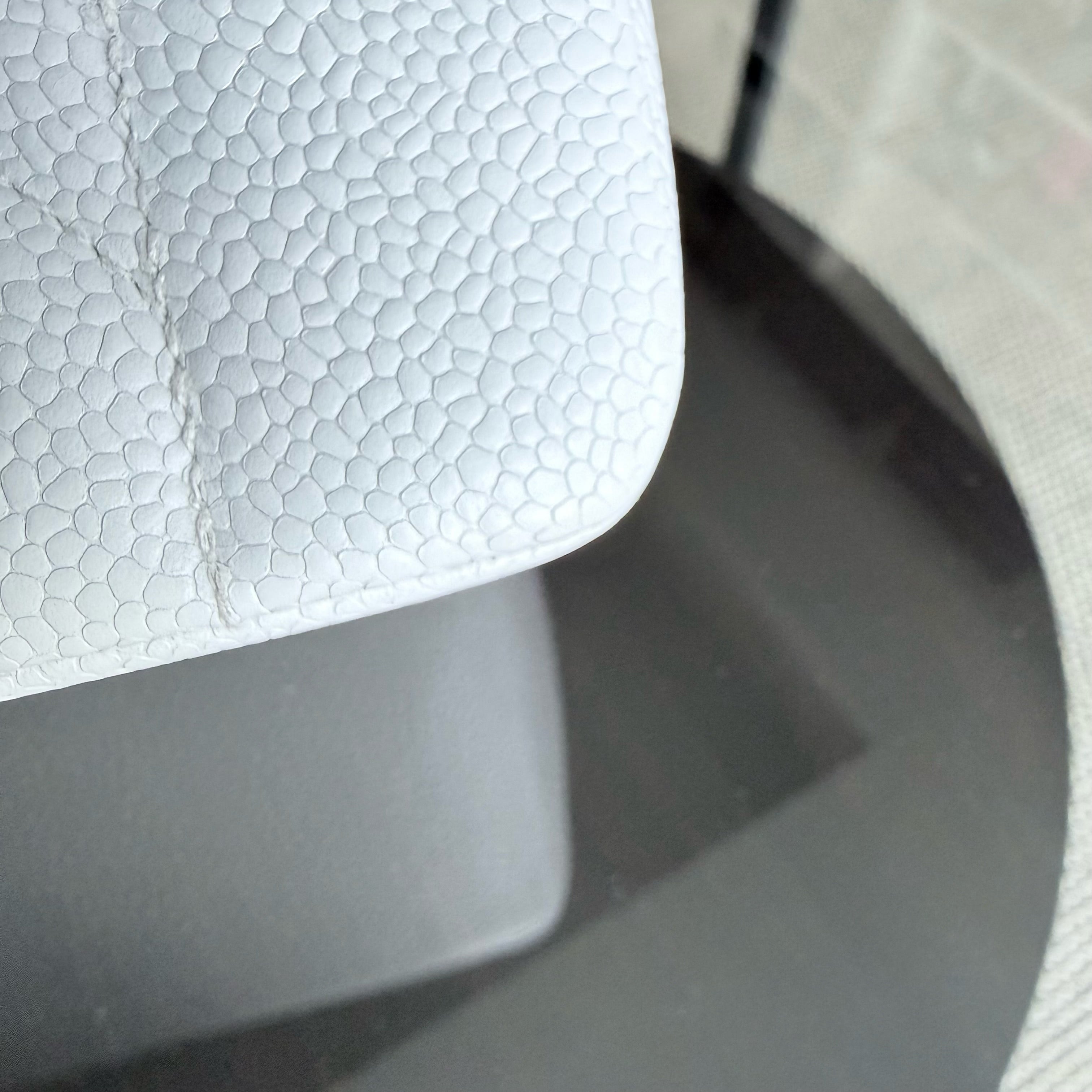 Chanel Diana Medium Vintage - 25CM Quilted Caviar White Gold Hardware Series 2